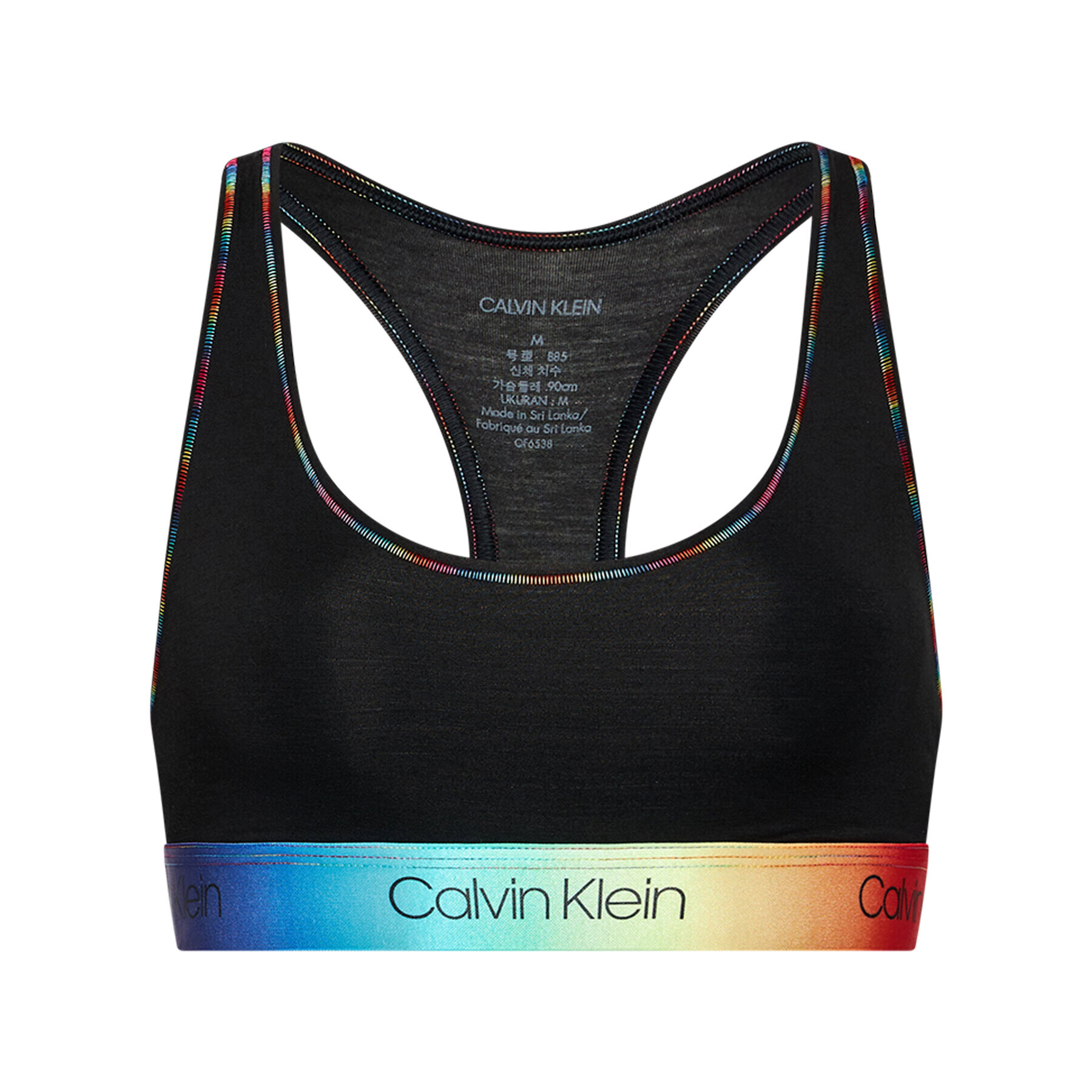 Calvin Klein Underwear Top nedrček 000QF6538E Črna - Pepit.si