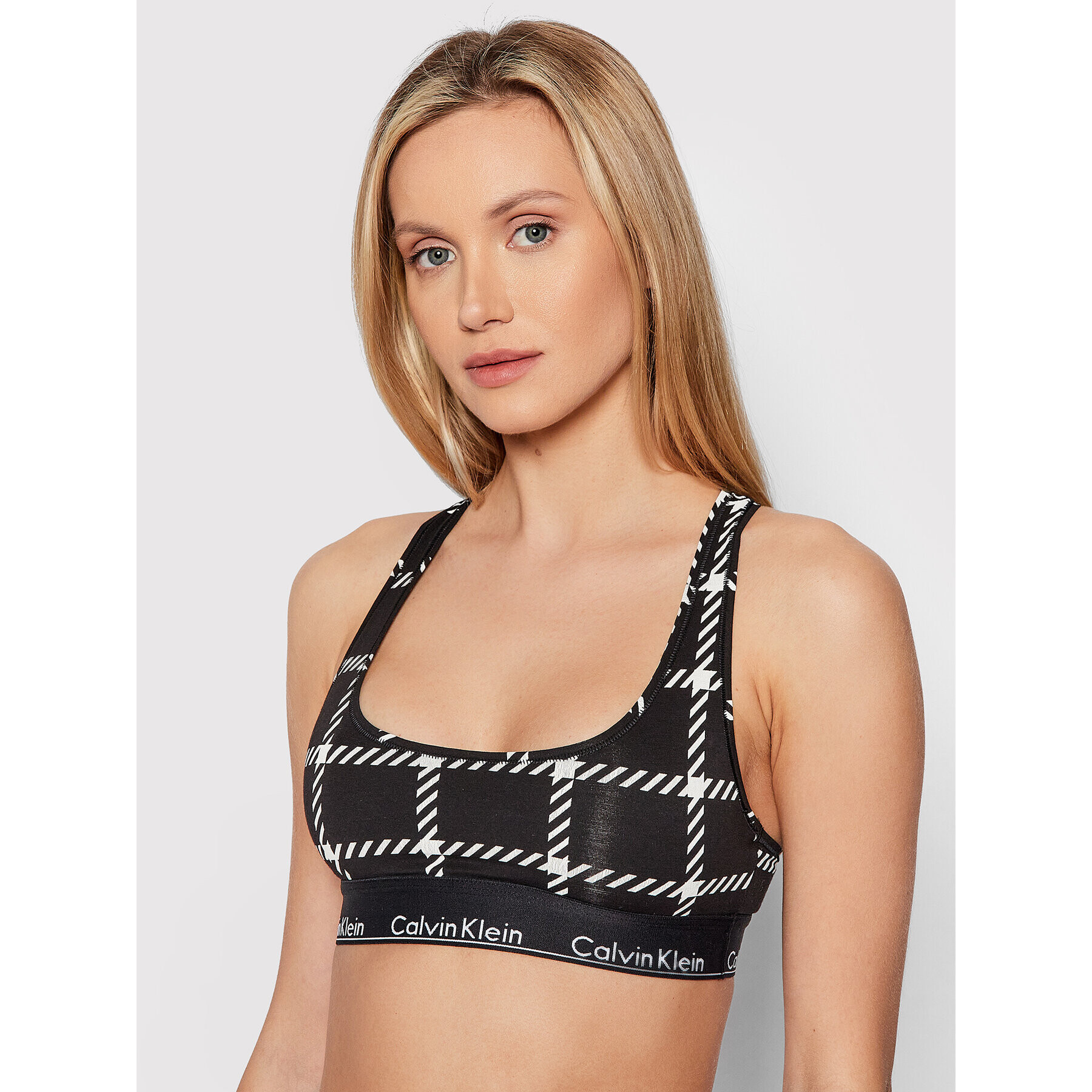 Calvin Klein Underwear Top nedrček 000QF6701E Črna - Pepit.si