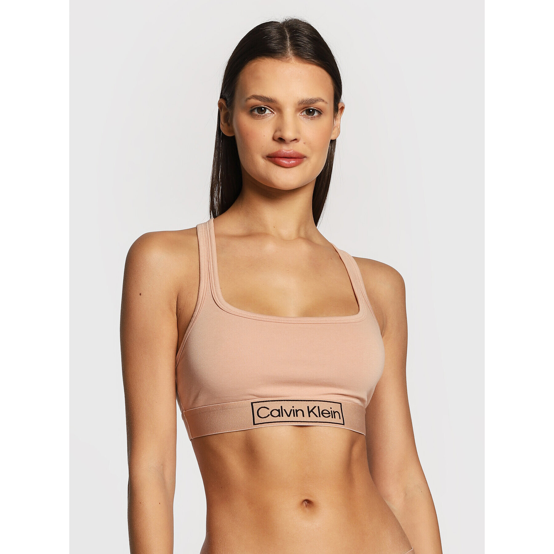 Calvin Klein Underwear Top nedrček 000QF6768E Bež - Pepit.si