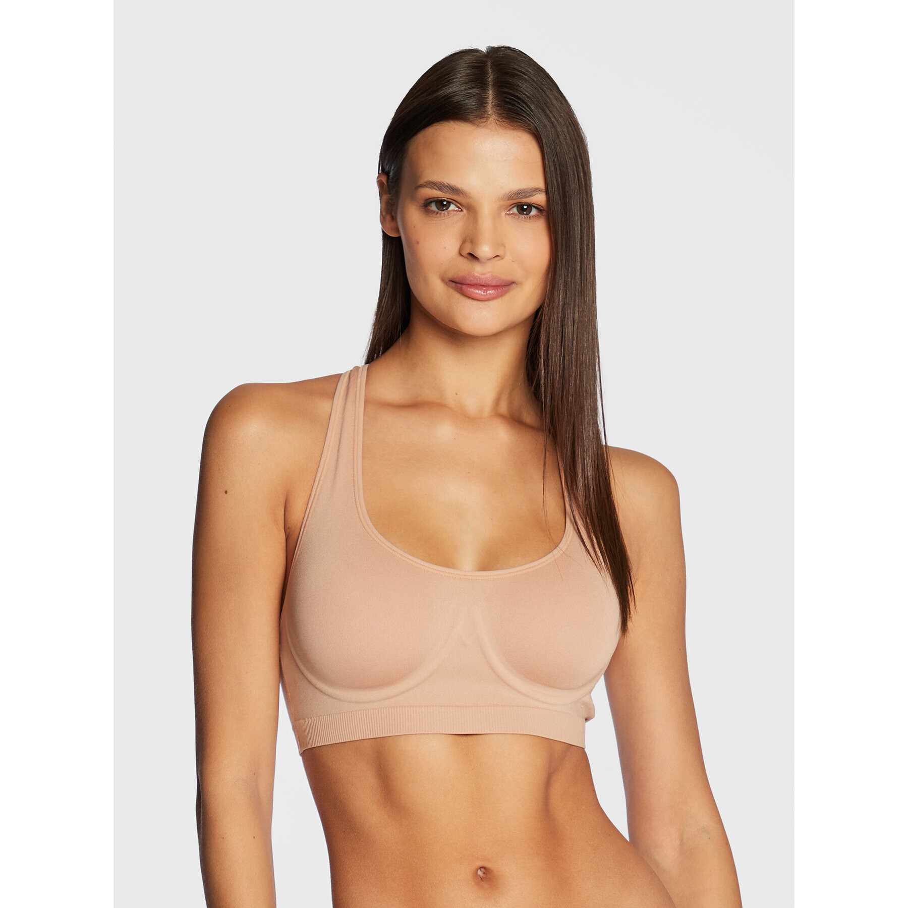 Calvin Klein Underwear Top nedrček 000QF6945E Bež - Pepit.si