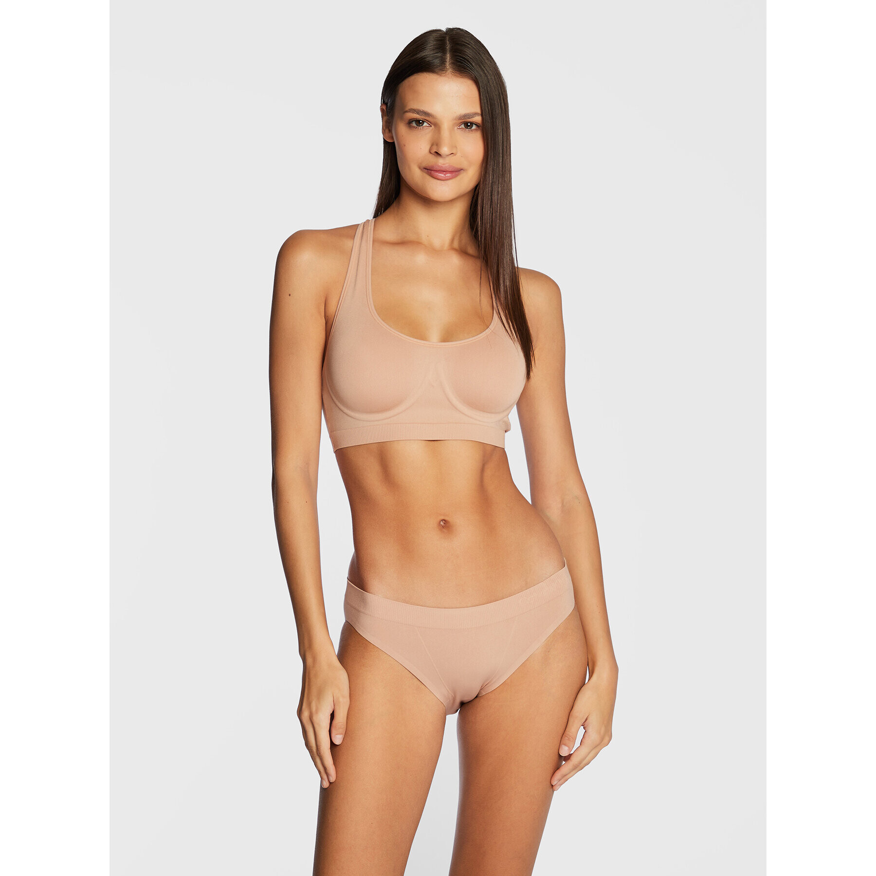 Calvin Klein Underwear Top nedrček 000QF6945E Bež - Pepit.si