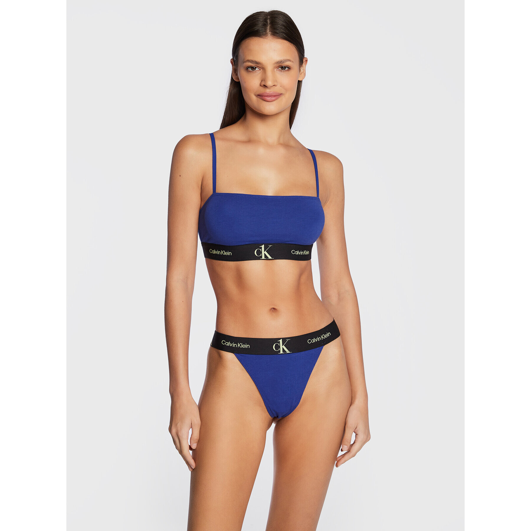 Calvin Klein Underwear Top nedrček 000QF6963E Mornarsko modra - Pepit.si