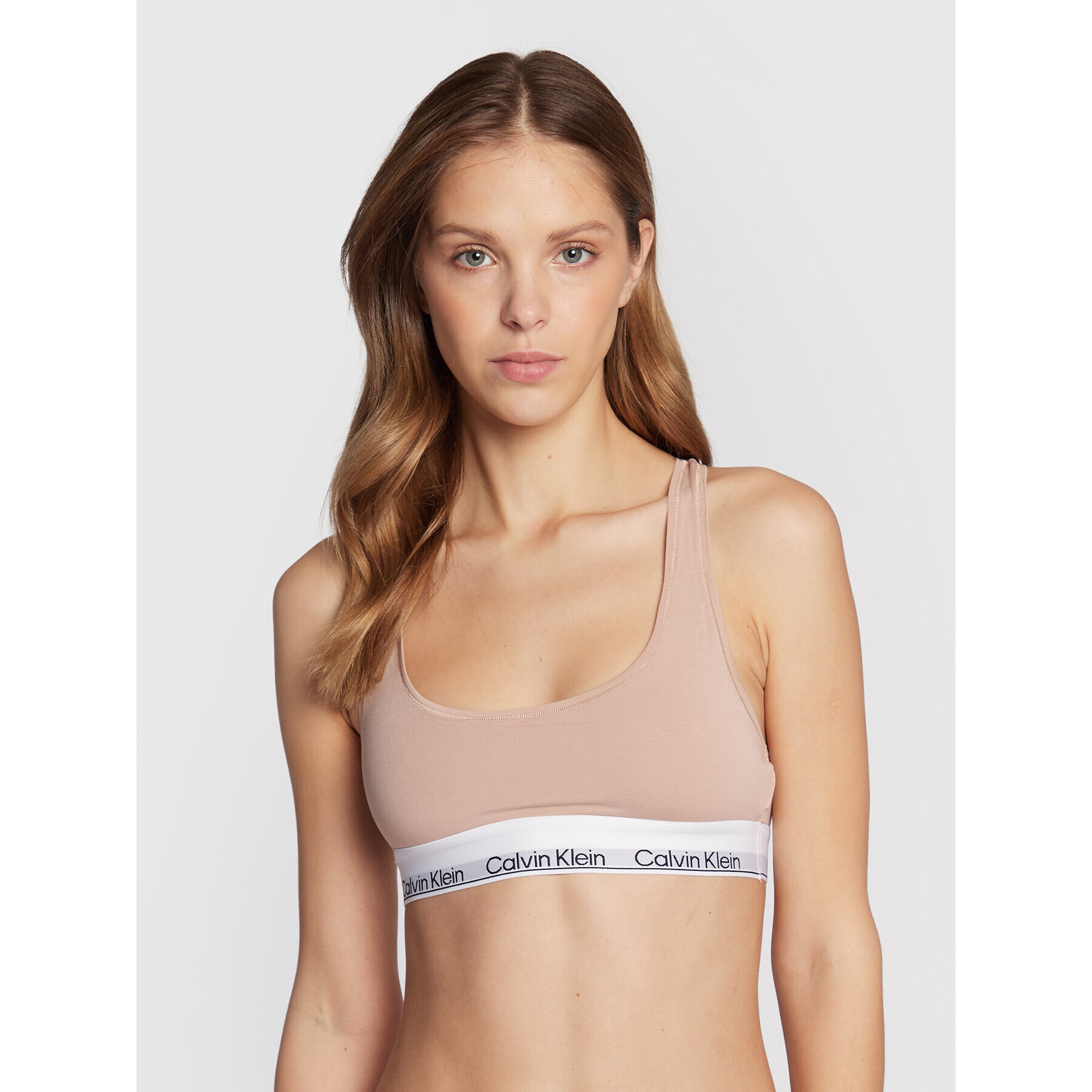 Calvin Klein Underwear Top nedrček 000QF7044E Bež - Pepit.si