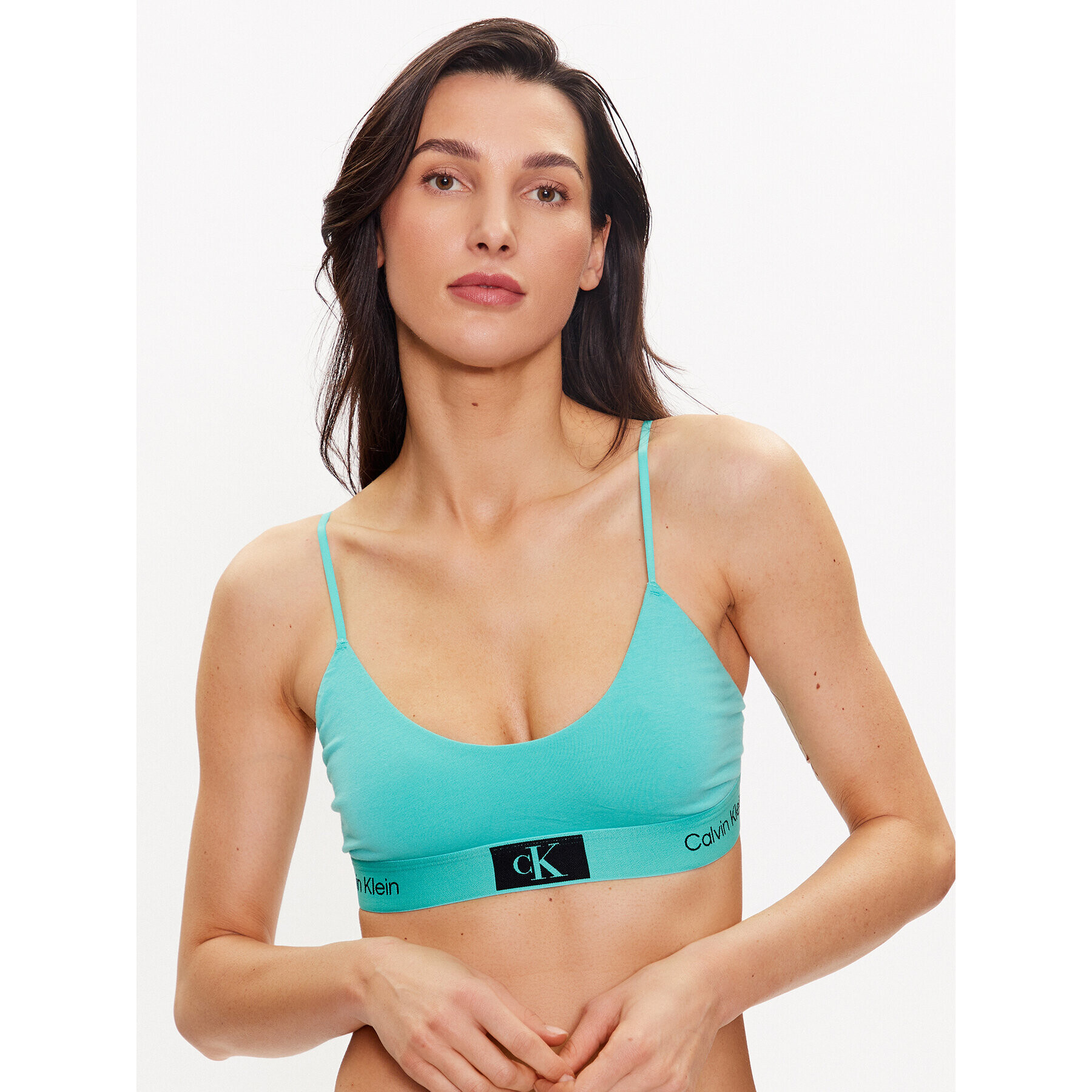 Calvin Klein Underwear Top nedrček 000QF7216E Modra - Pepit.si