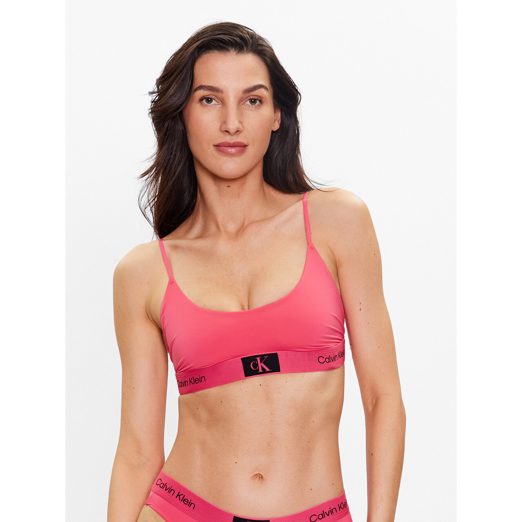 Calvin Klein Underwear Top nedrček 000QF7245E Roza - Pepit.si