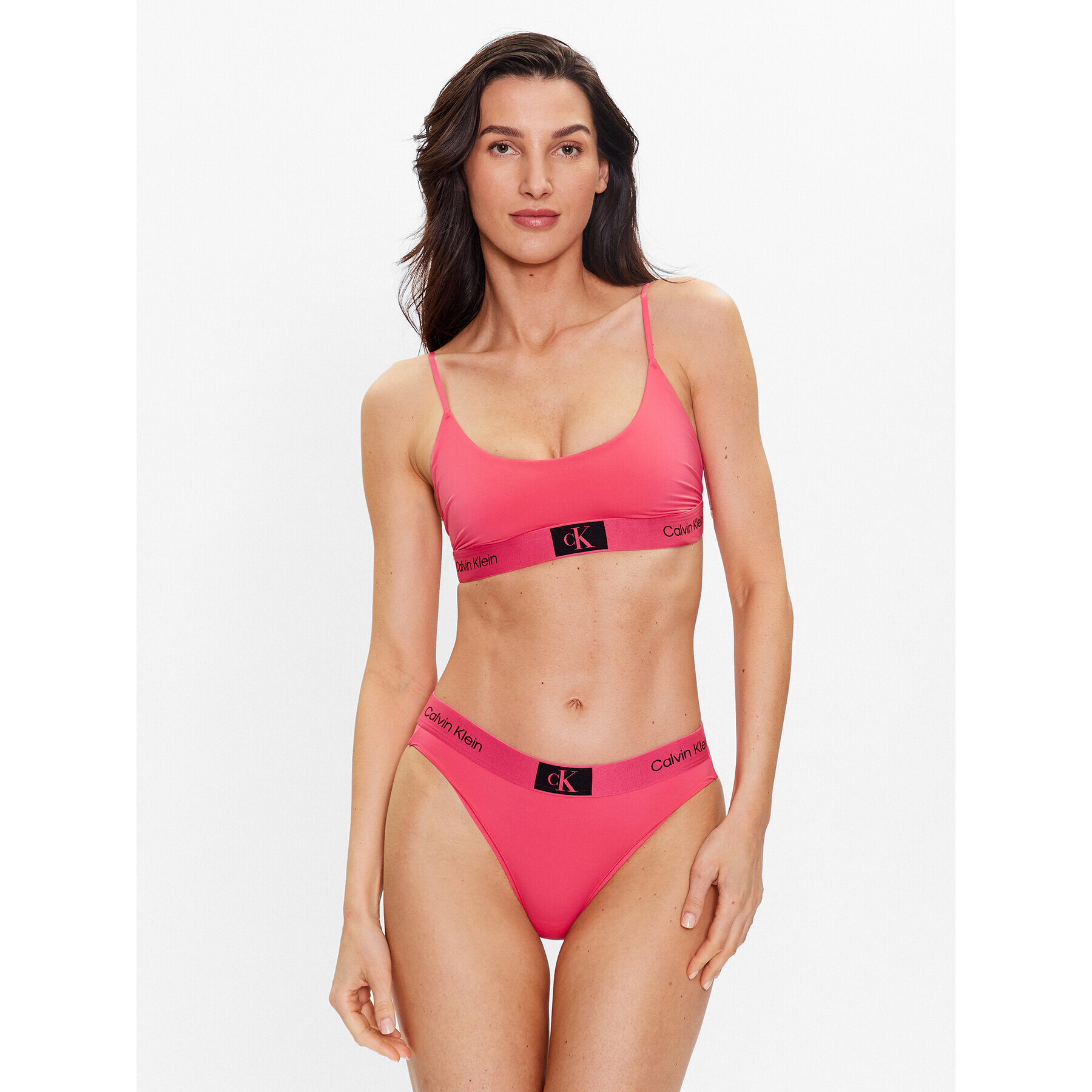 Calvin Klein Underwear Top nedrček 000QF7245E Roza - Pepit.si