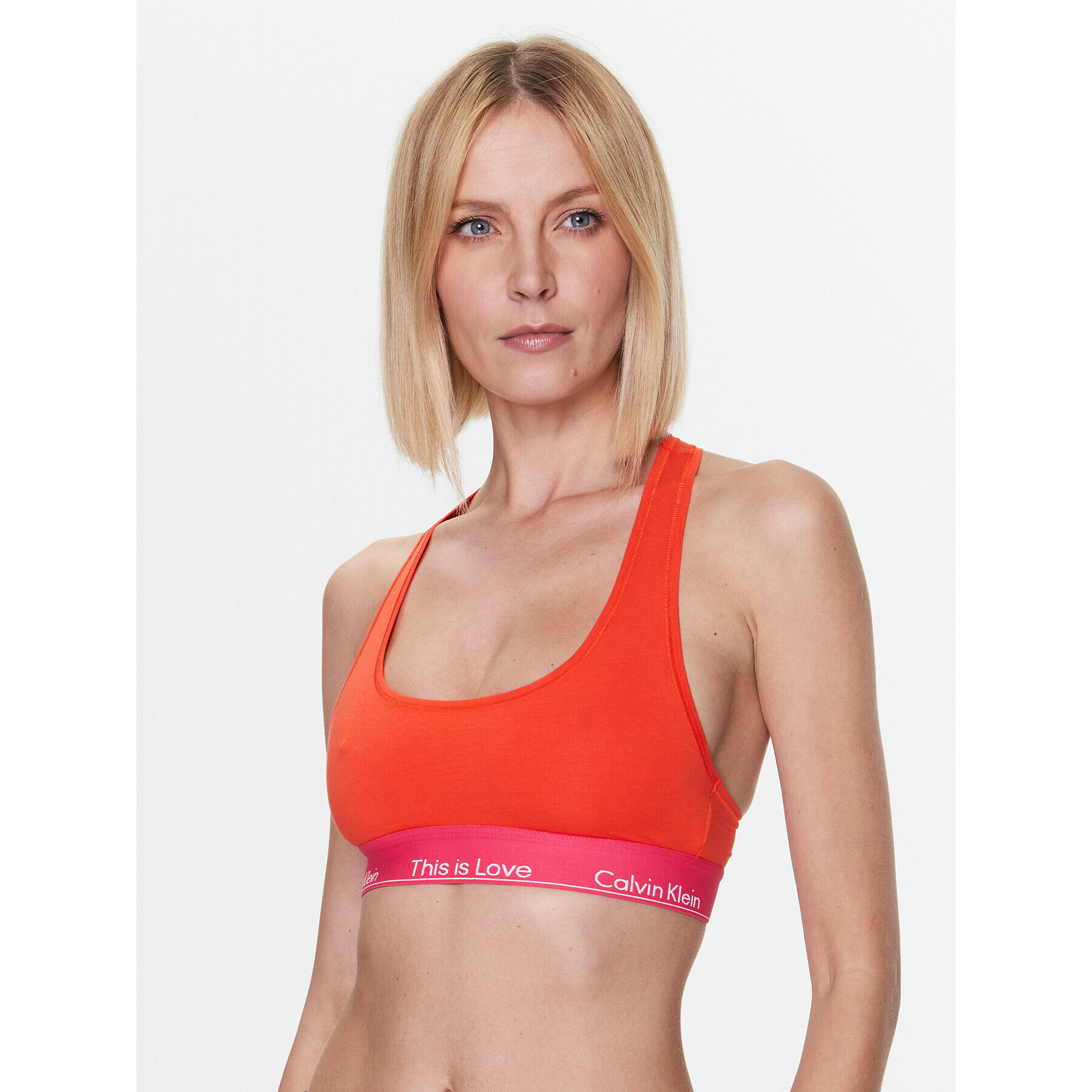 Calvin Klein Underwear Top nedrček 000QF7281E Rdeča - Pepit.si