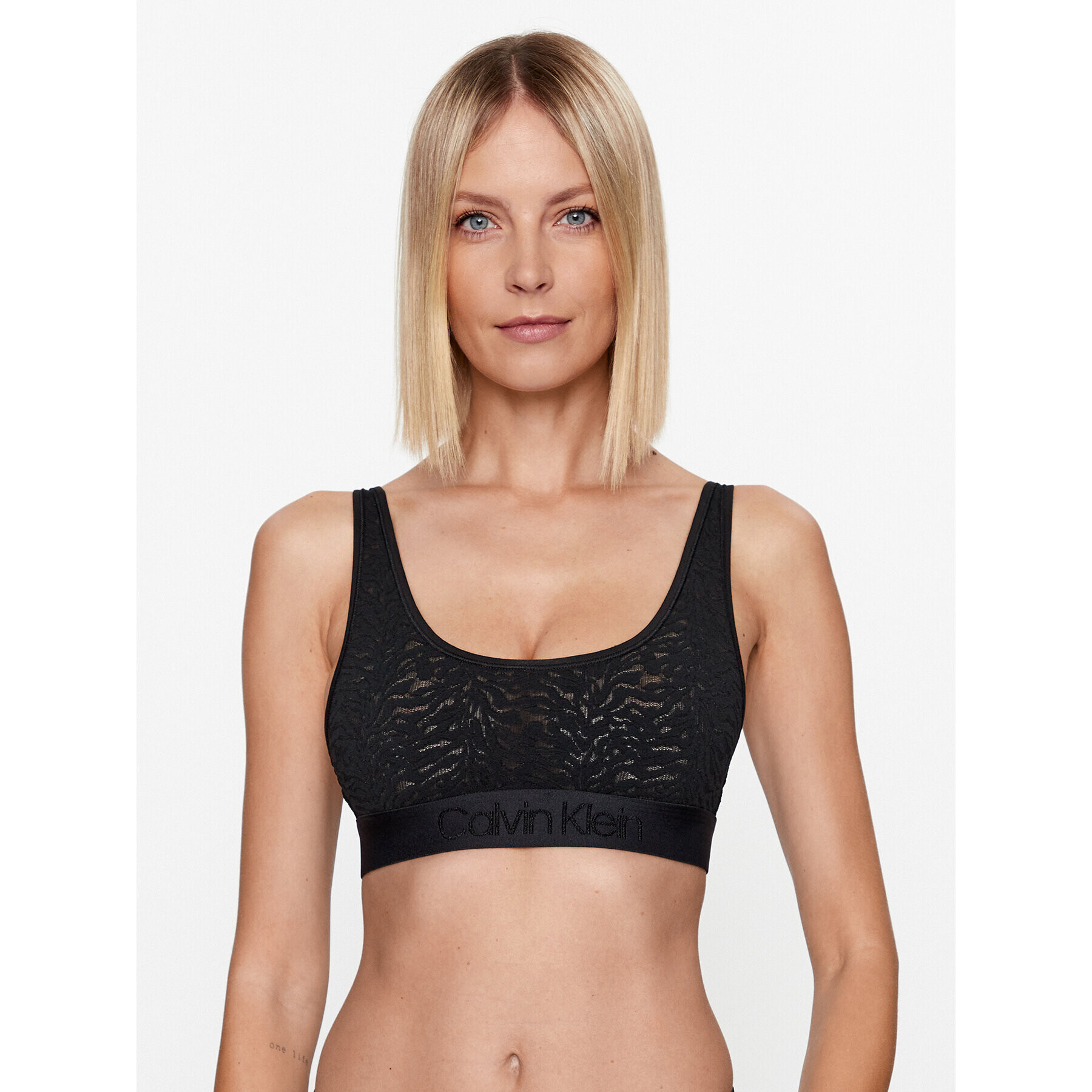 Calvin Klein Underwear Top nedrček 000QF7340E Črna - Pepit.si