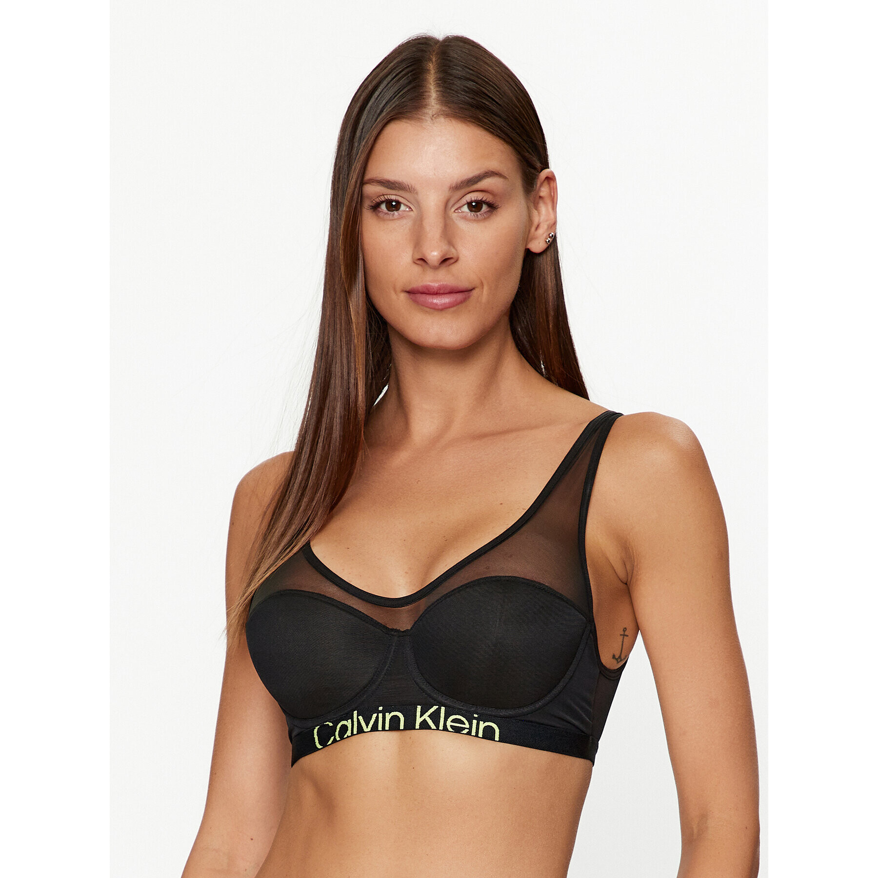 Calvin Klein Underwear Top nedrček 000QF7391E Črna - Pepit.si