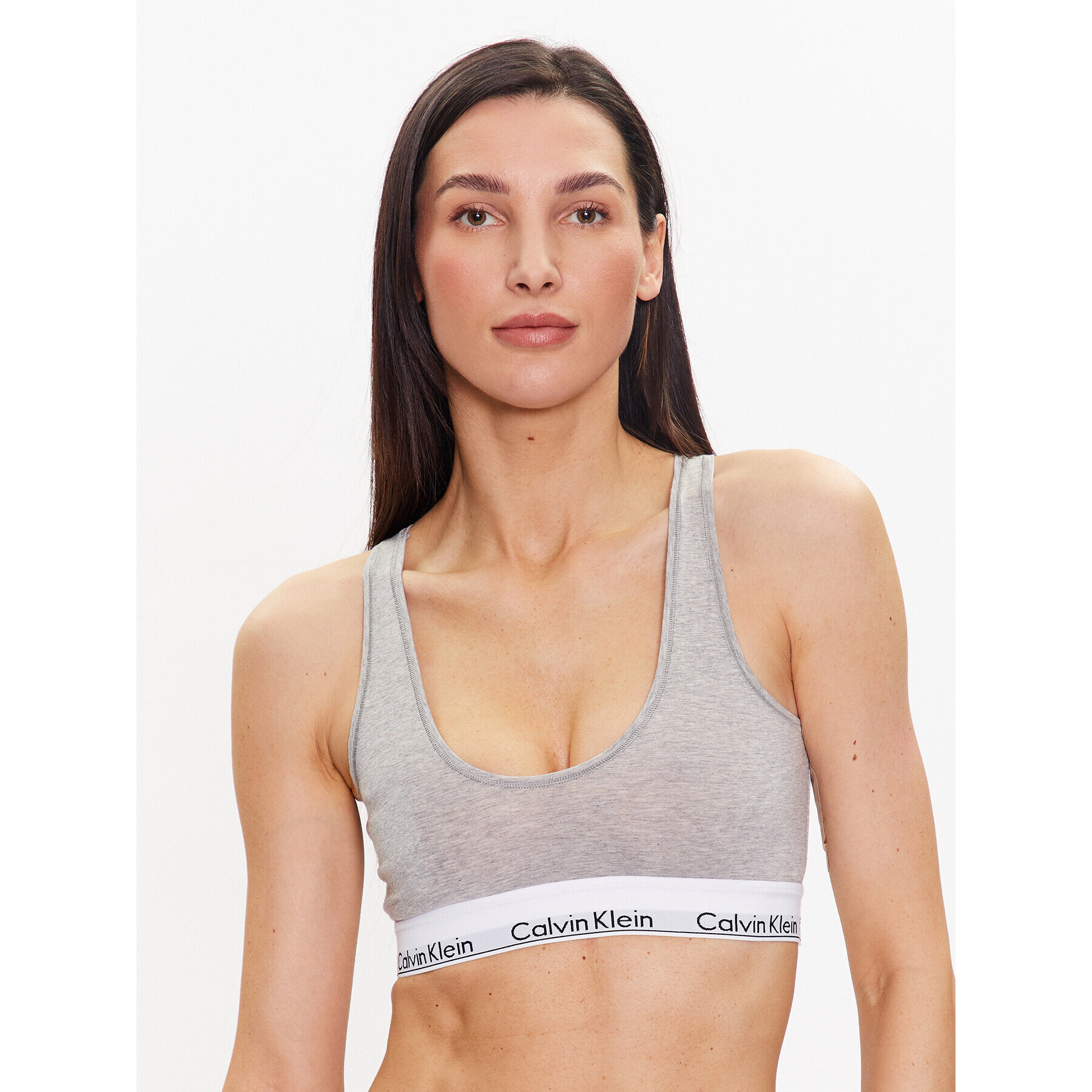 Calvin Klein Underwear Top nedrček Unlined 000QF7214E Siva - Pepit.si