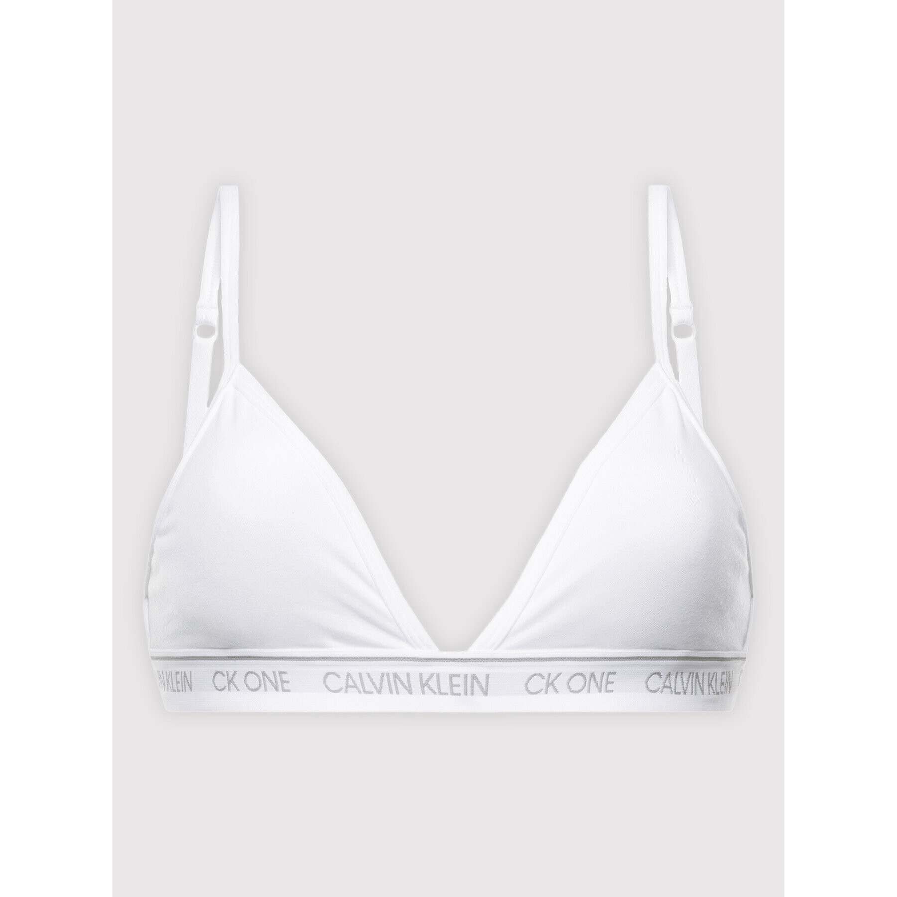 Calvin Klein Underwear Trikotni nedrček 000QF5953E Bela - Pepit.si