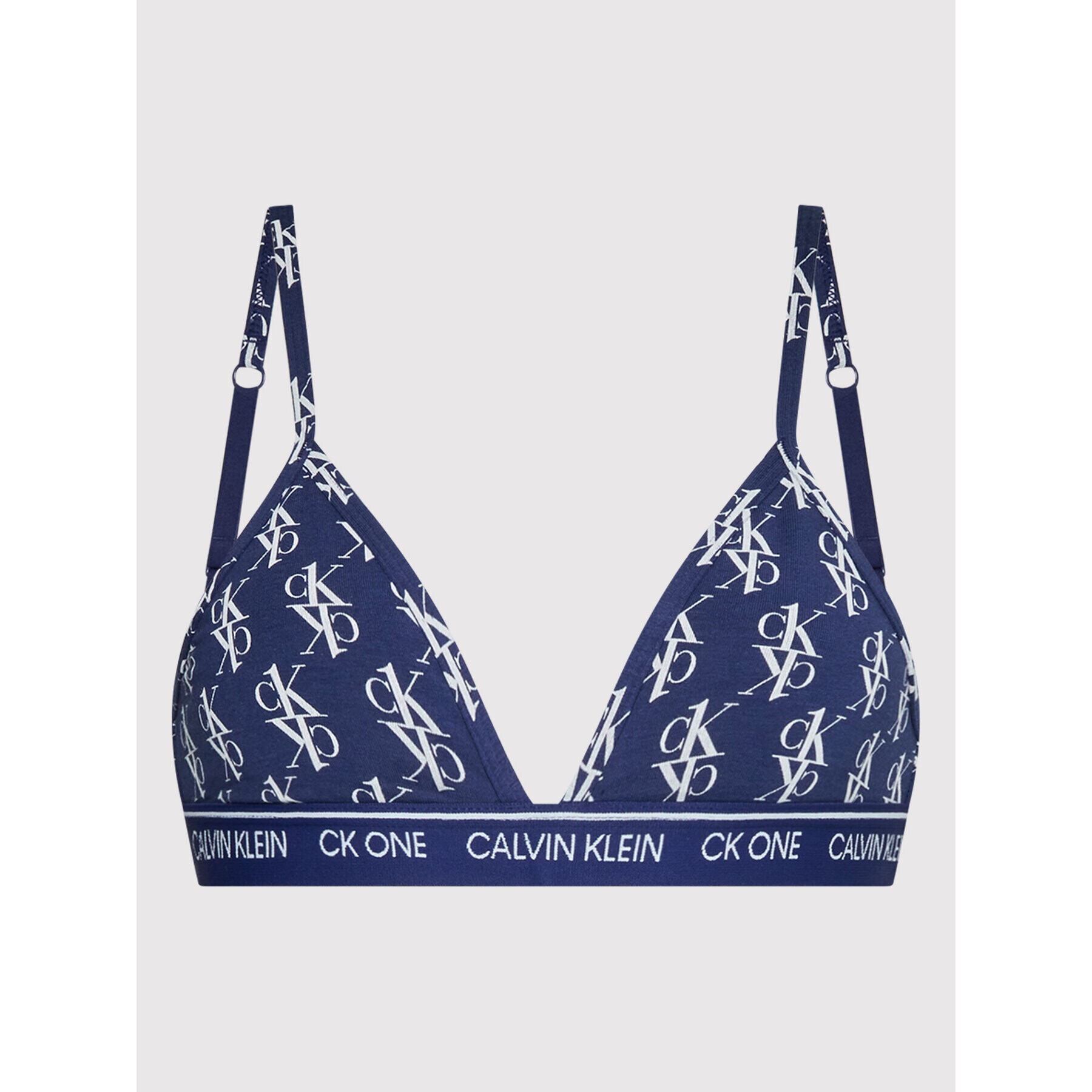 Calvin Klein Underwear Trikotni nedrček 000QF5953E Mornarsko modra - Pepit.si