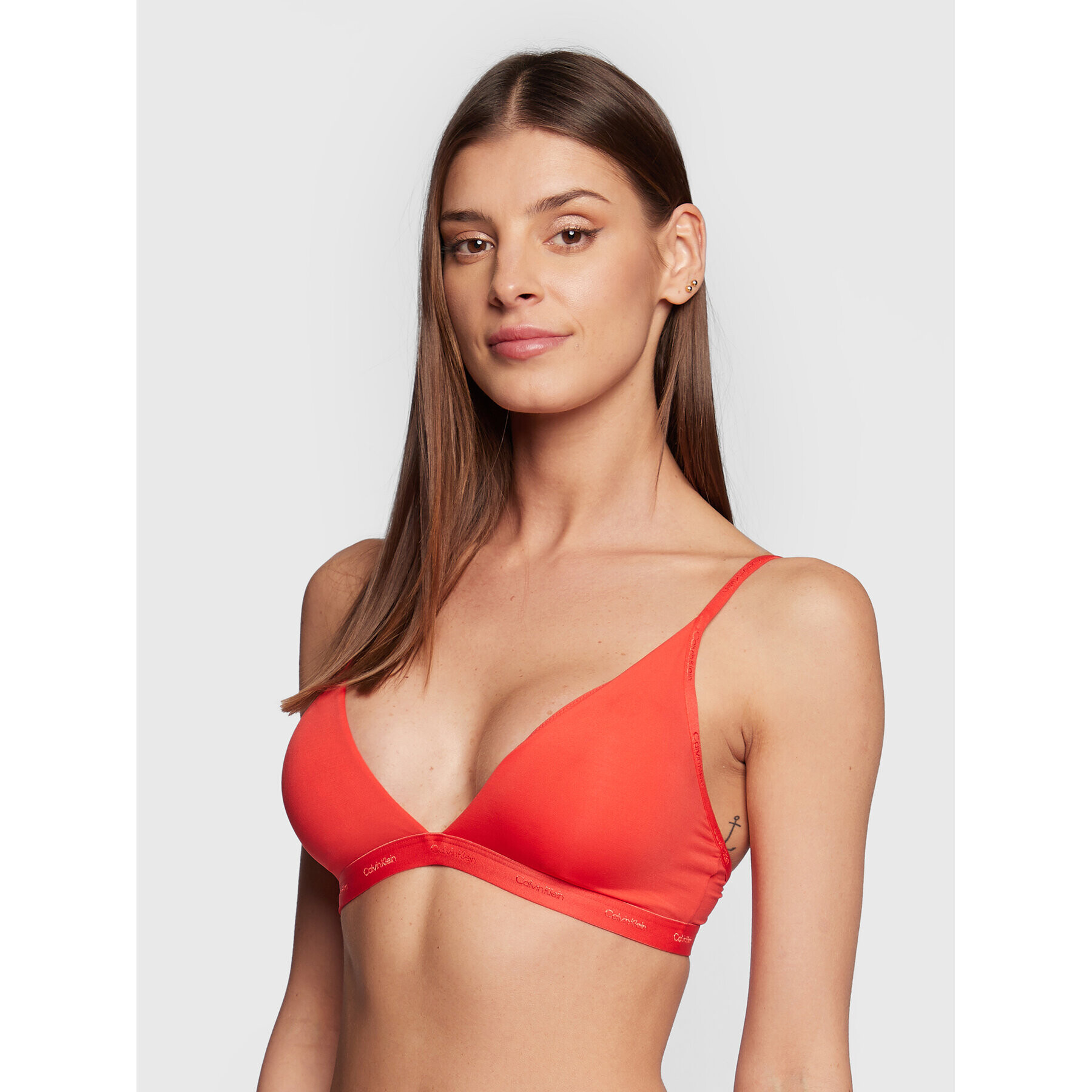 Calvin Klein Underwear Trikotni nedrček 000QF6758E Rdeča - Pepit.si