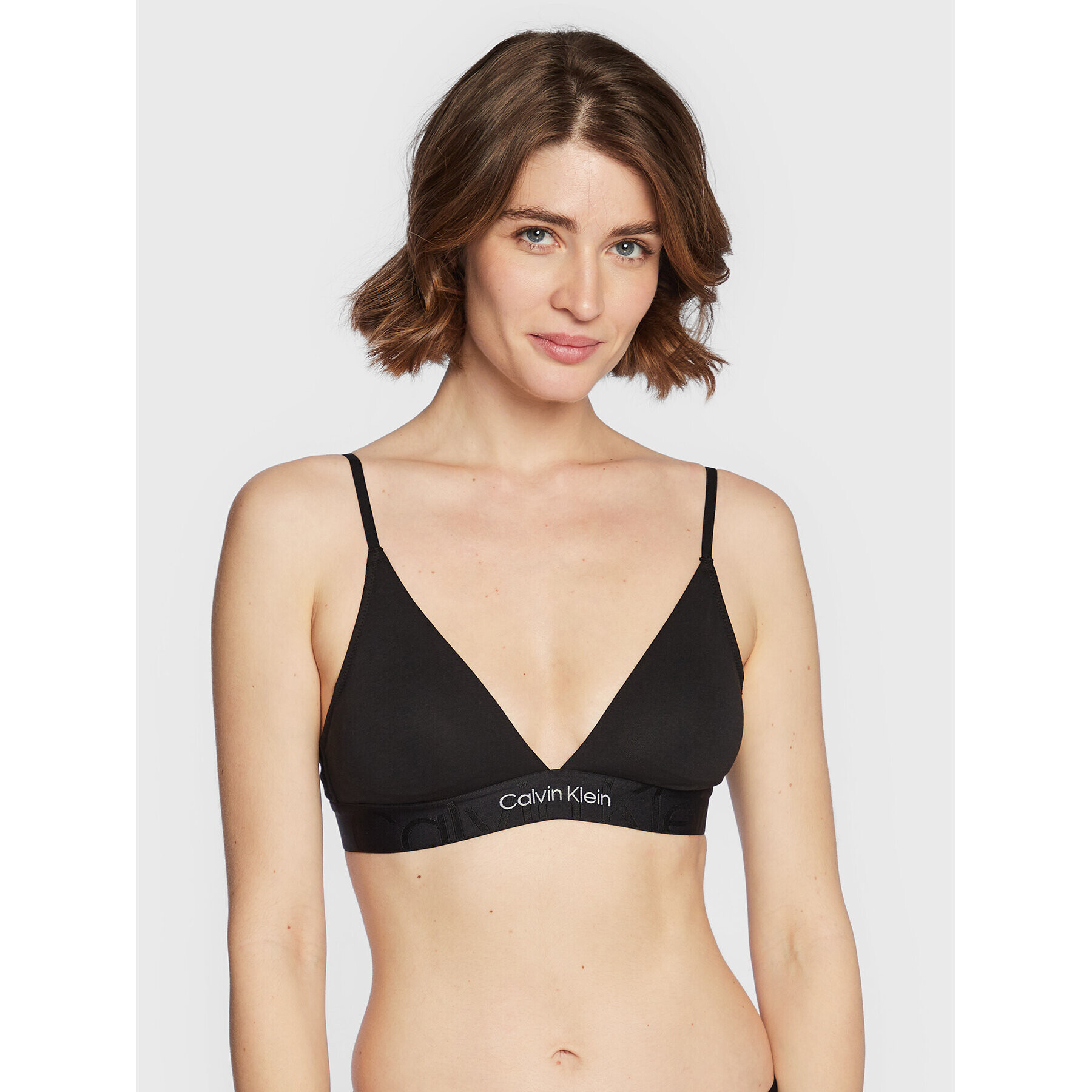 Calvin Klein Underwear Trikotni nedrček 000QF6990E Črna - Pepit.si