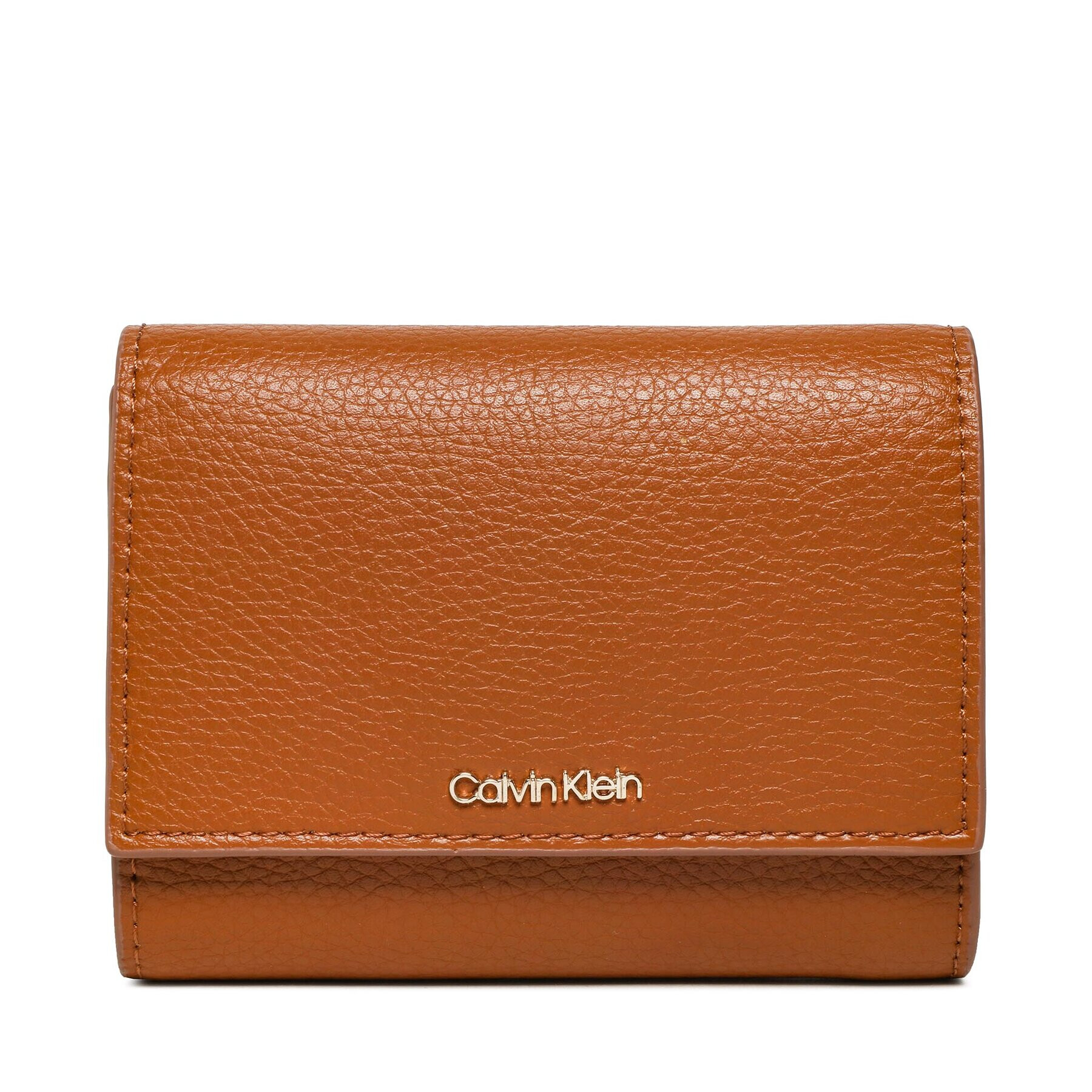 Calvin Klein Velika ženska denarnica Ck Elevated Trifold Md Pbl K60K610257 Rjava - Pepit.si