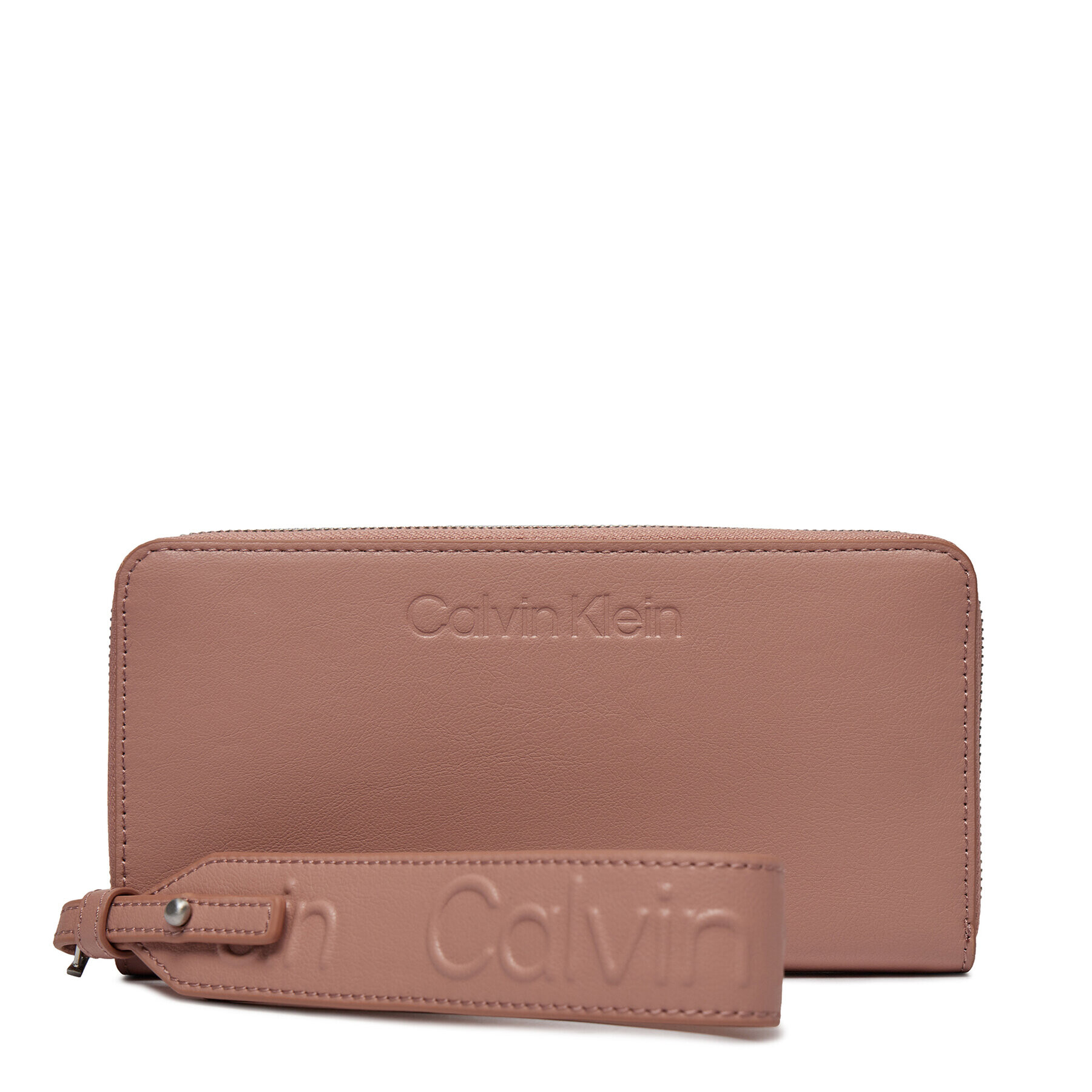 Calvin Klein Velika ženska denarnica Gracie Wallet W/Strap Lg K60K611388 Roza - Pepit.si