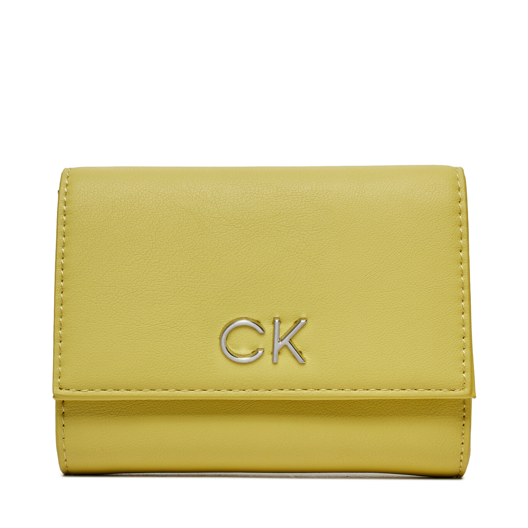 Calvin Klein Velika ženska denarnica Re-Lock Trifold Md K60K608994 Rumena - Pepit.si