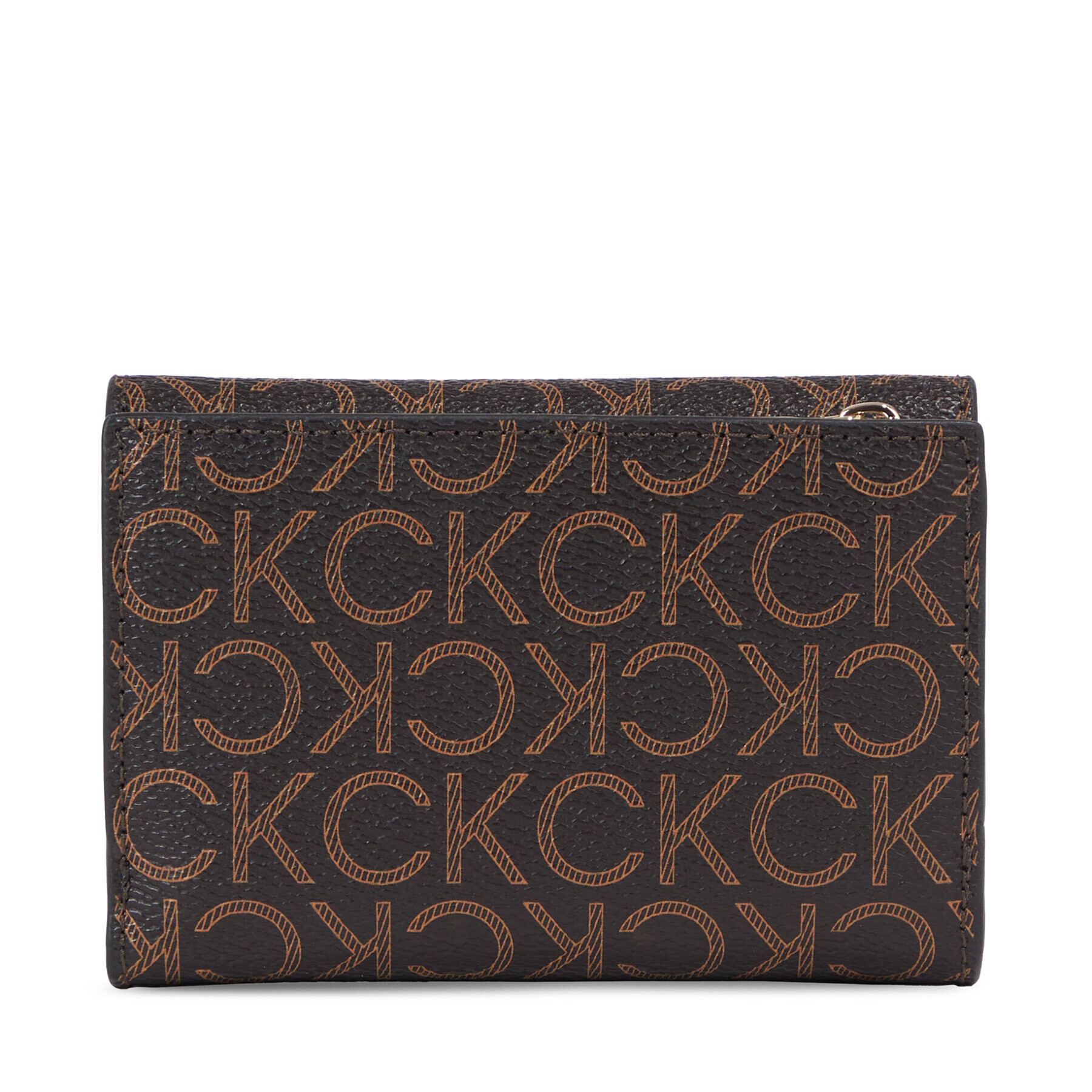 Calvin Klein Ženska denarnica Ck Must Trifold Sm-Mono K60K611324 Rjava - Pepit.si