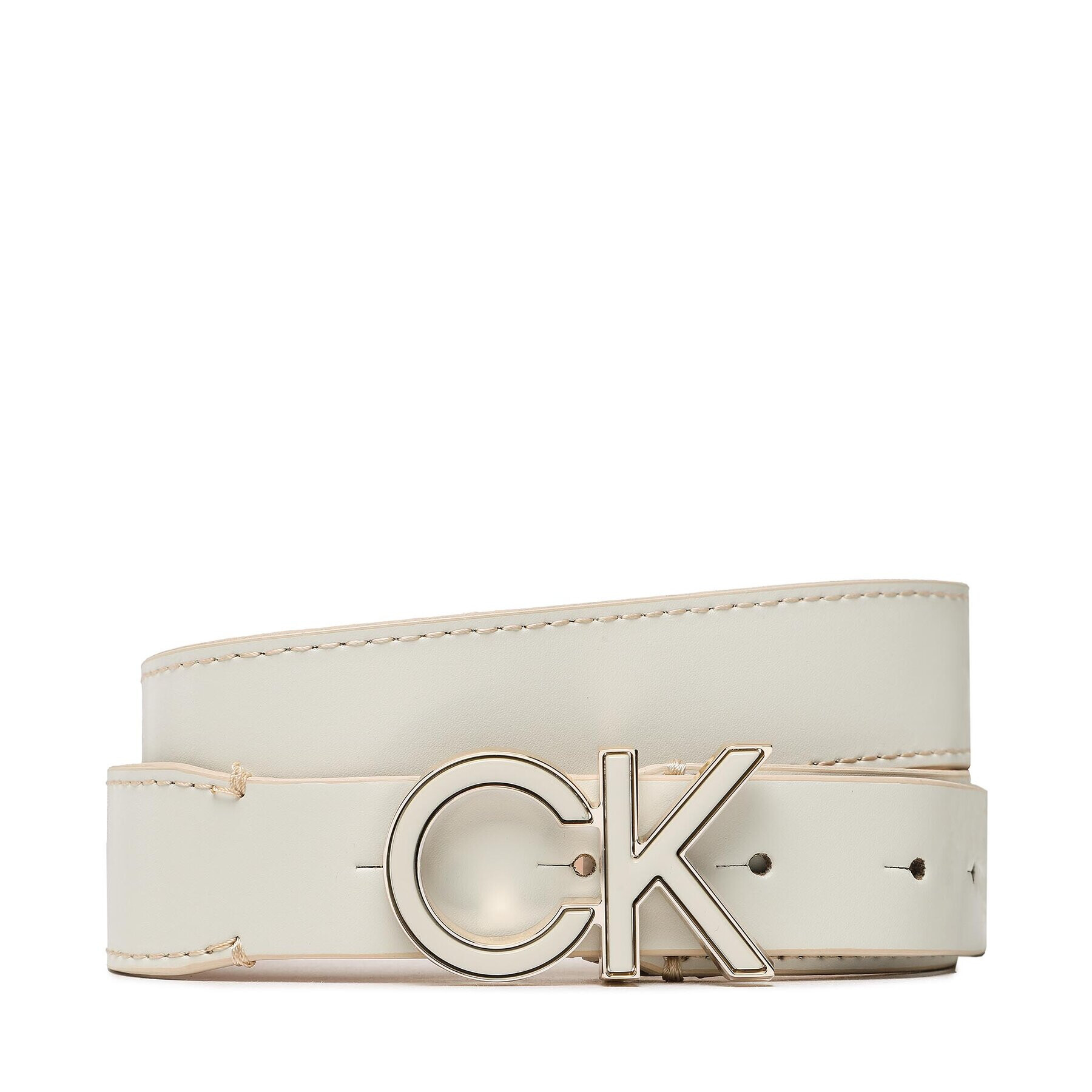 Calvin Klein Ženski pas Re-Lock Saff Ck 3cm Belt K60K609980 Bež - Pepit.si