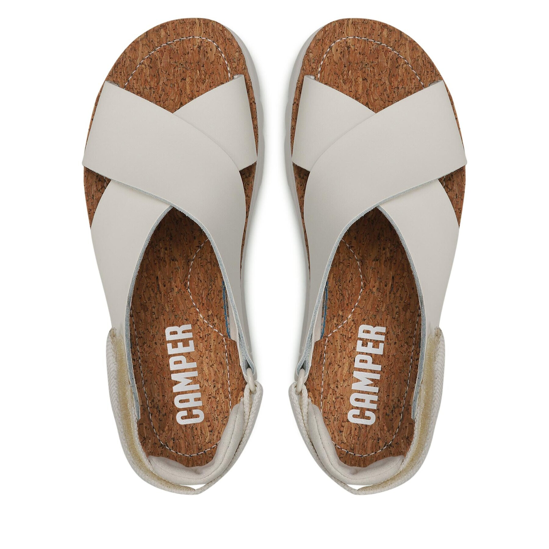 Camper Sandali Oruga Sandal K200157-046 Bela - Pepit.si