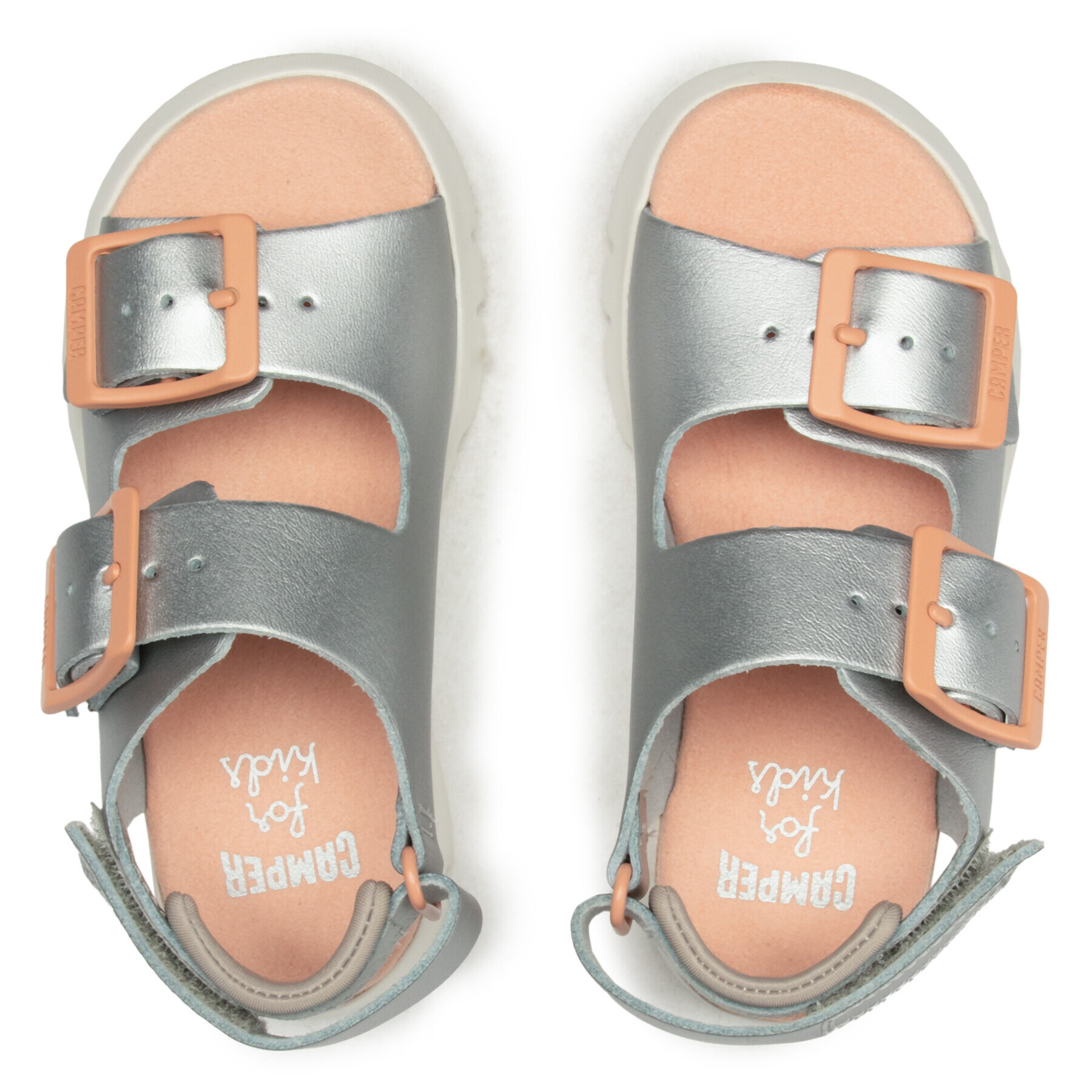 Camper Sandali Oruga Sandal Kids K800429-005 Srebrna - Pepit.si