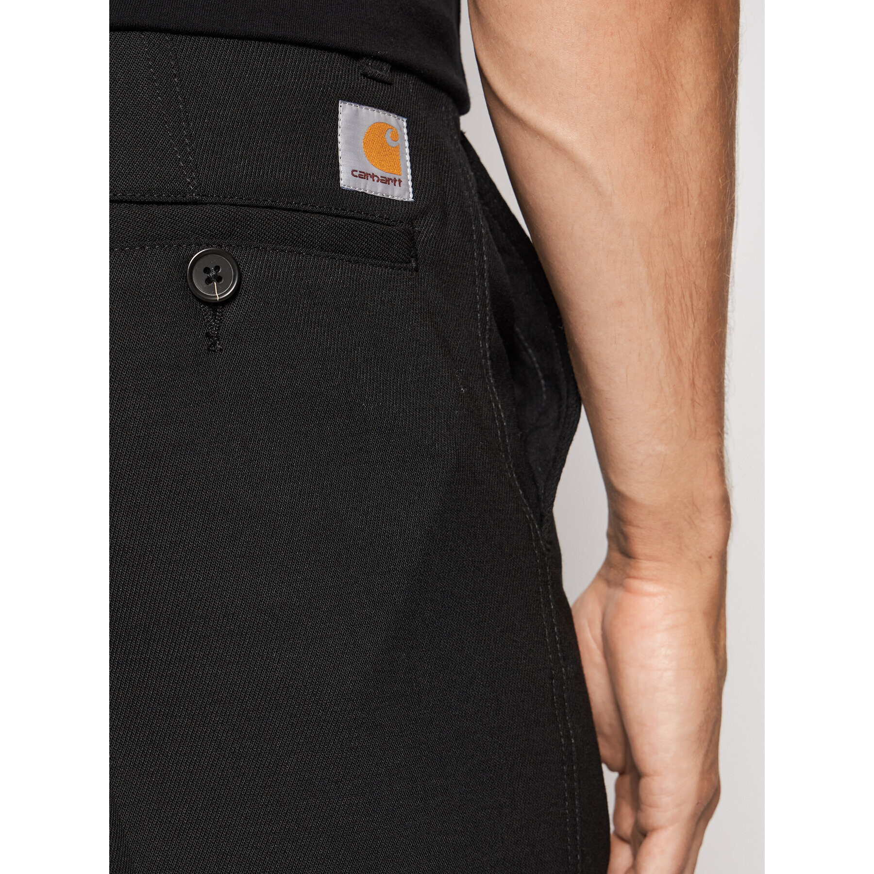 Carhartt WIP Chino hlače Menson I028653 Črna Regular Fit - Pepit.si