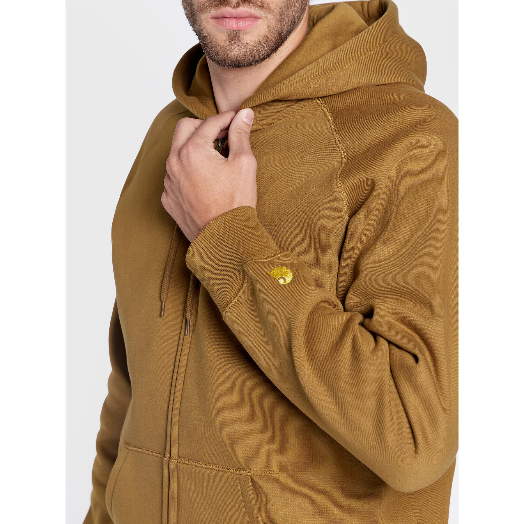 Carhartt WIP Jopa Chase I026385 Rjava Regular Fit - Pepit.si