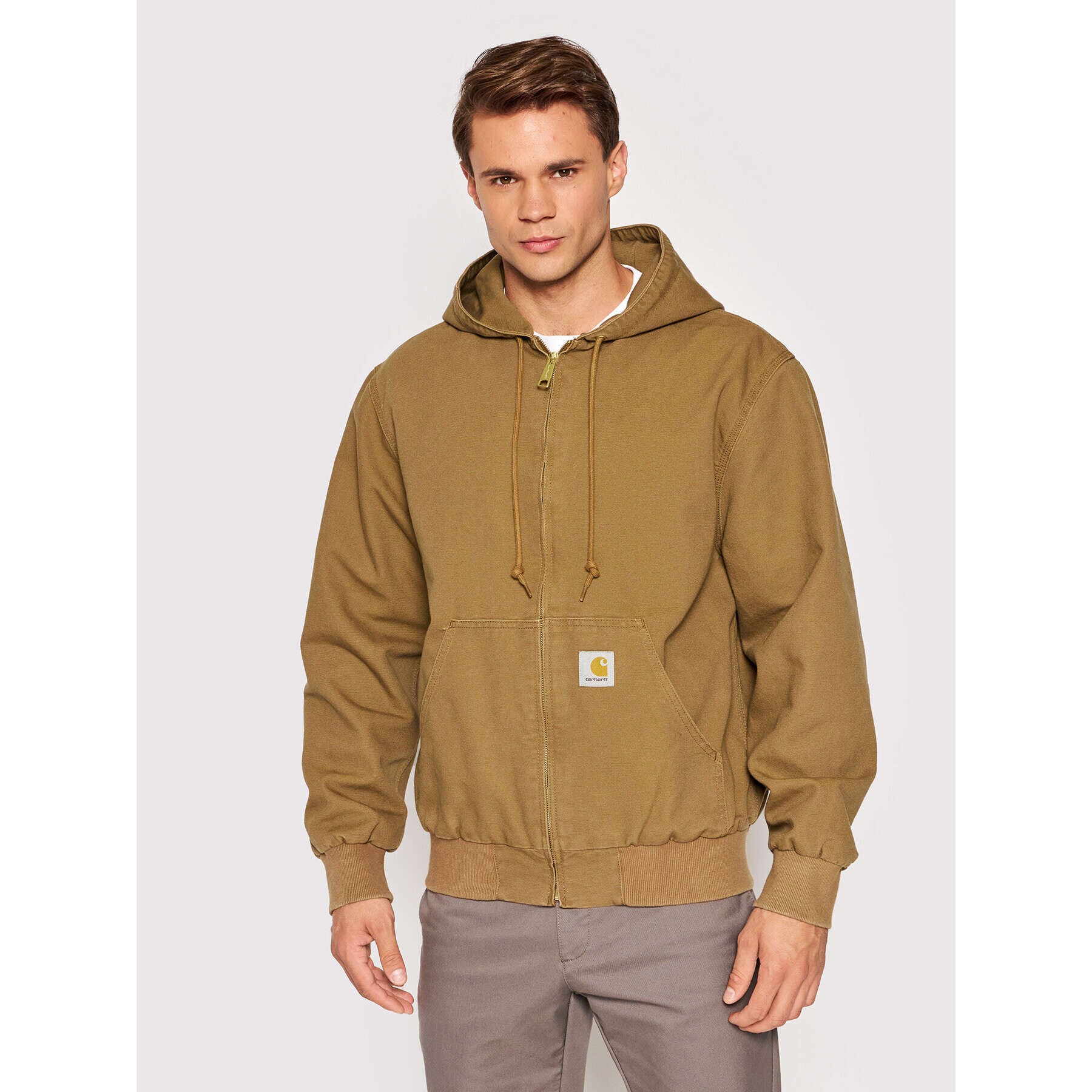 Carhartt WIP Prehodna jakna Active I026484 Rjava Regular Fit - Pepit.si