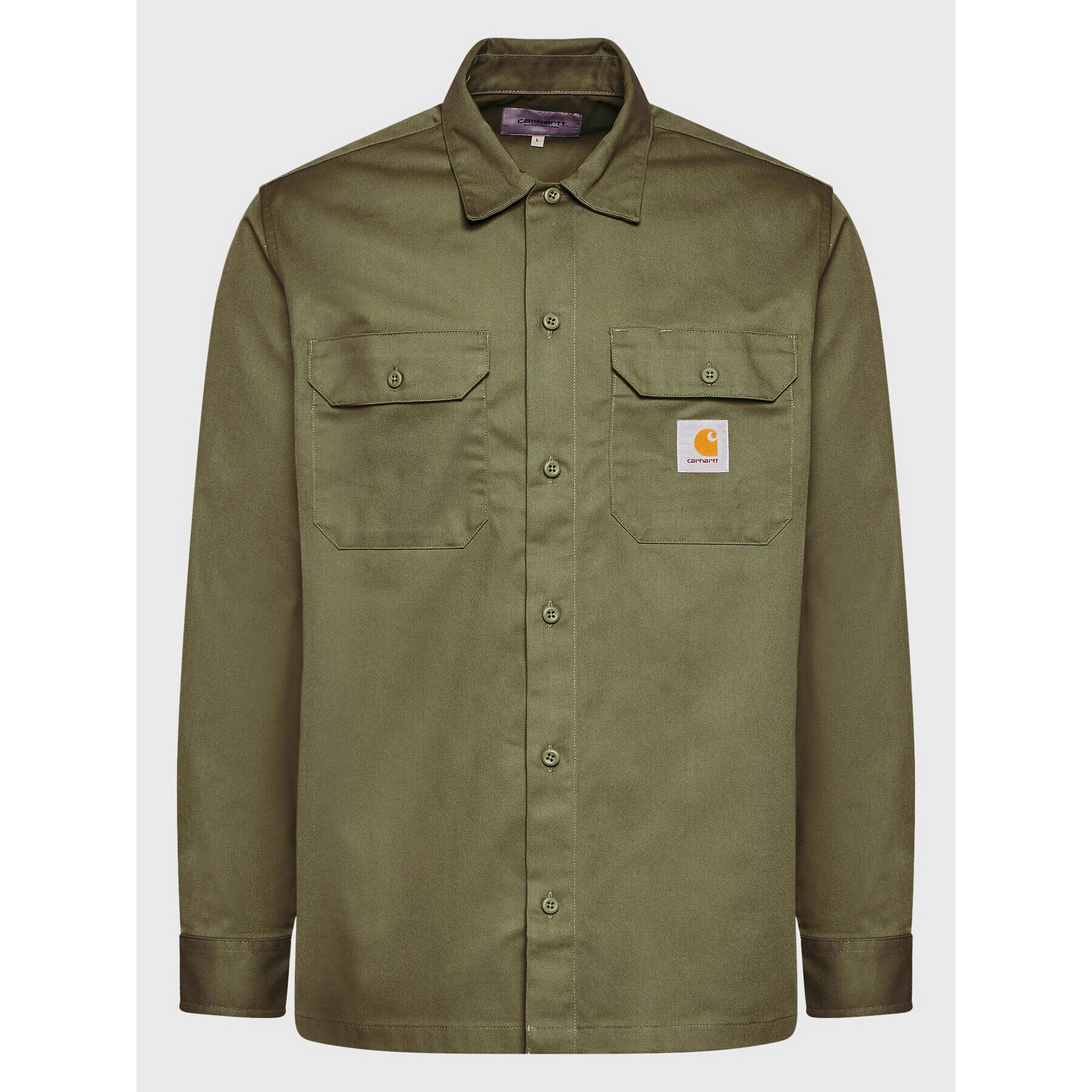 Carhartt WIP Srajca Master I027579 Zelena Regular Fit - Pepit.si