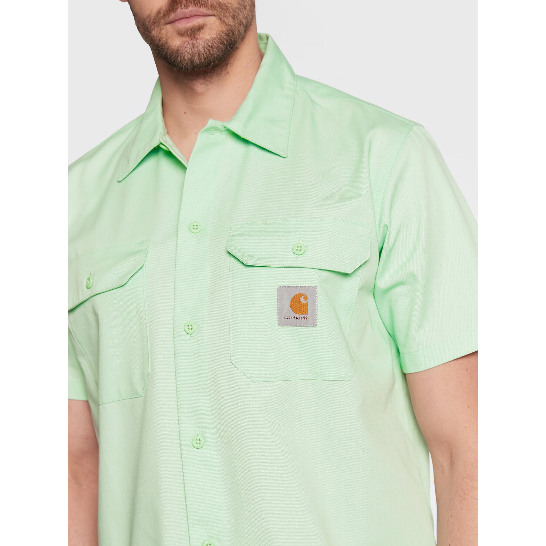 Carhartt WIP Srajca Master I027580 Zelena Regular Fit - Pepit.si