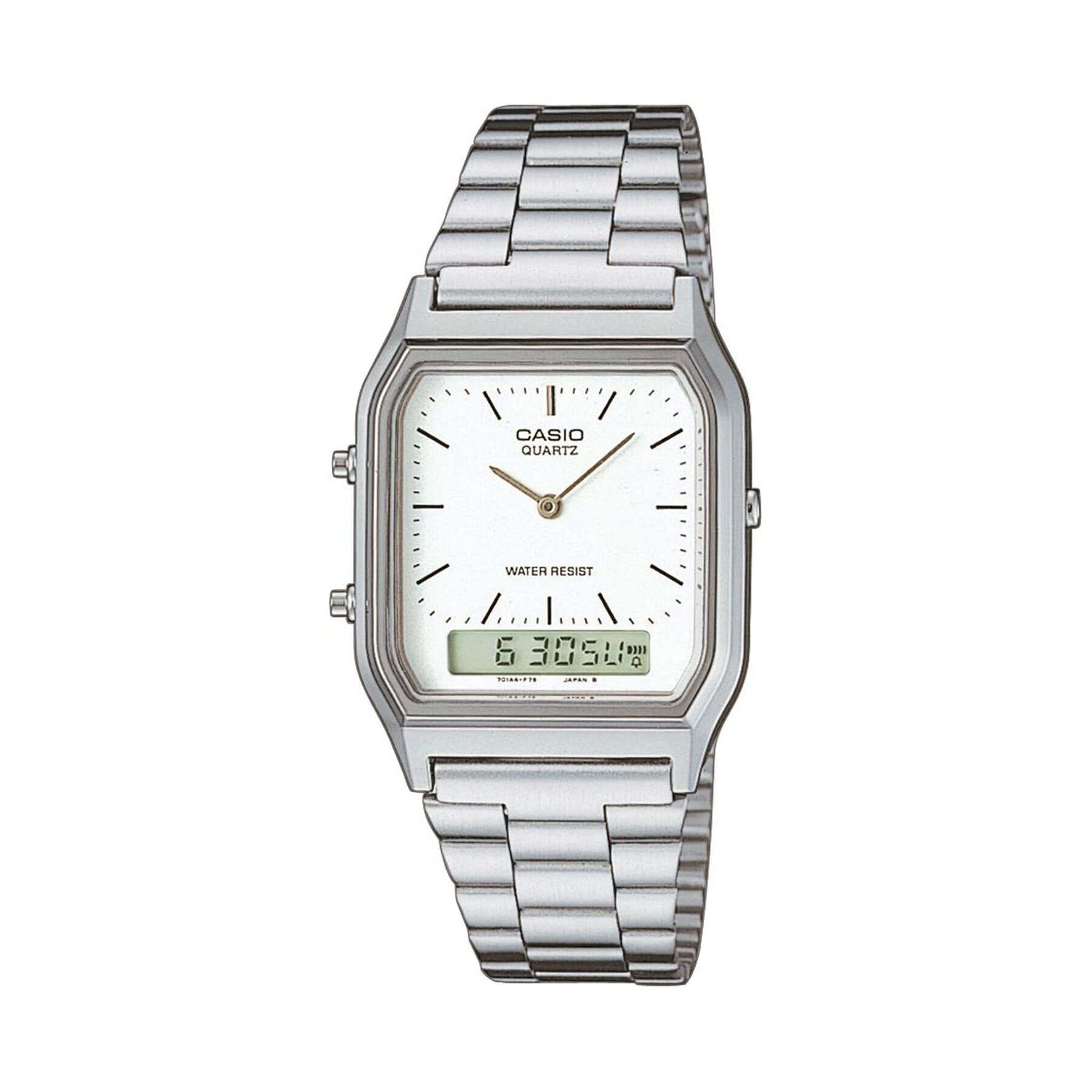 Casio Ročna ura AQ-230A-7DMQYES Srebrna - Pepit.si