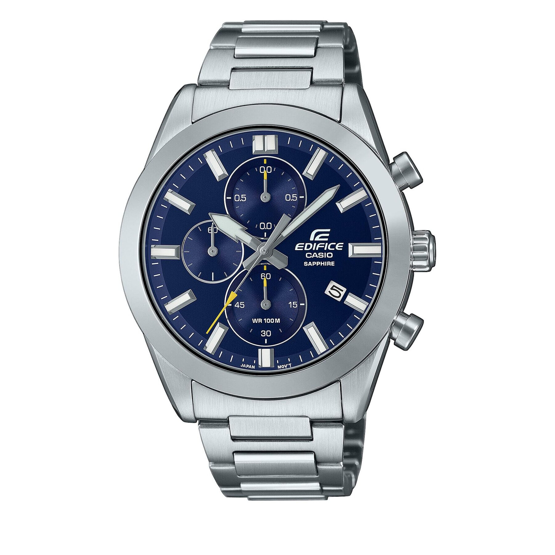 Casio Ročna ura Edifice Sapphire Chronograph EFB-710D-2AVUEF Srebrna - Pepit.si