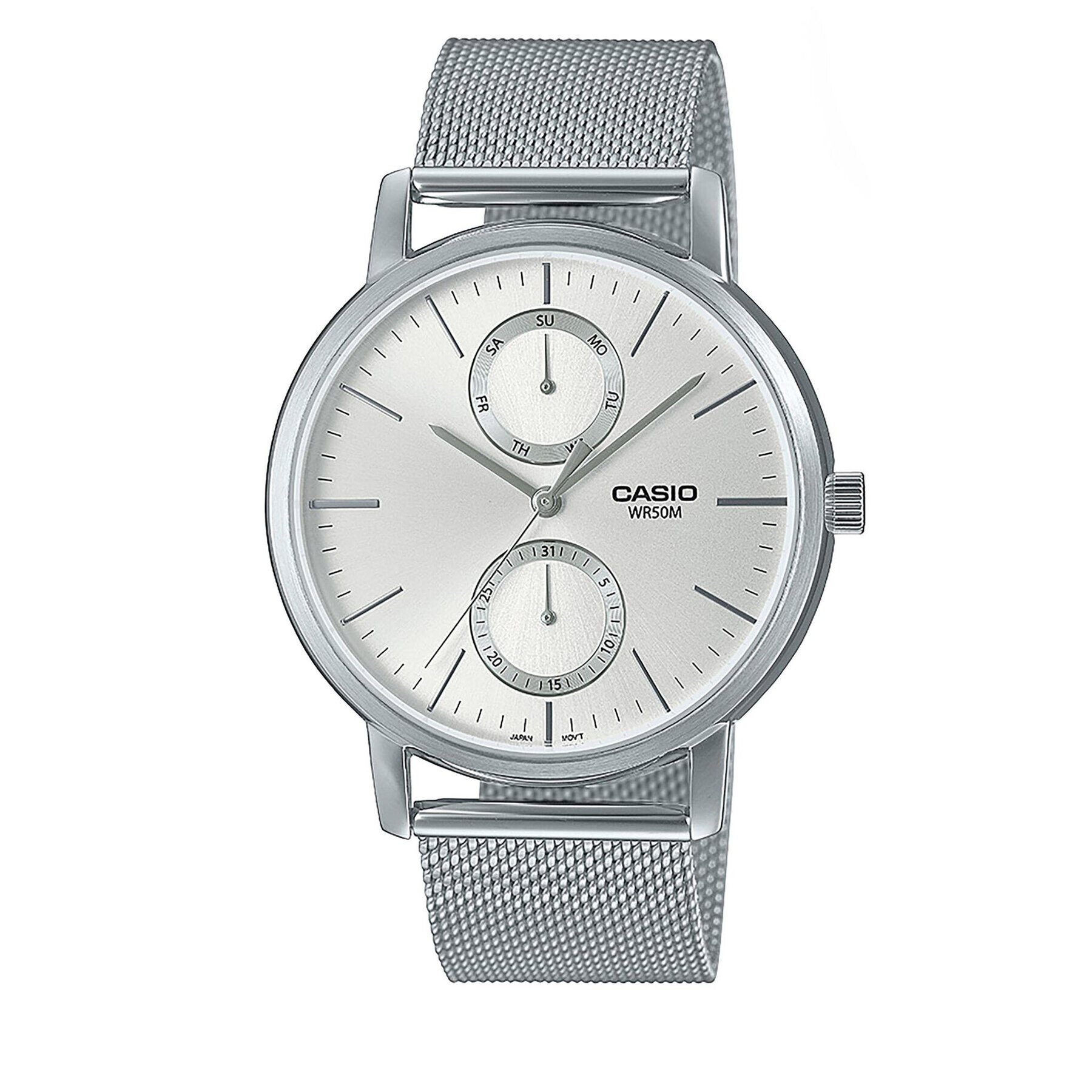 Casio Ročna ura MTP-B310M-7AVEF Srebrna - Pepit.si