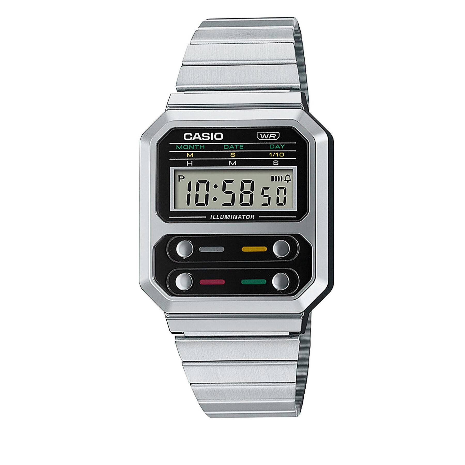 Casio Ročna ura Vintage A100WE-1AEF Srebrna - Pepit.si