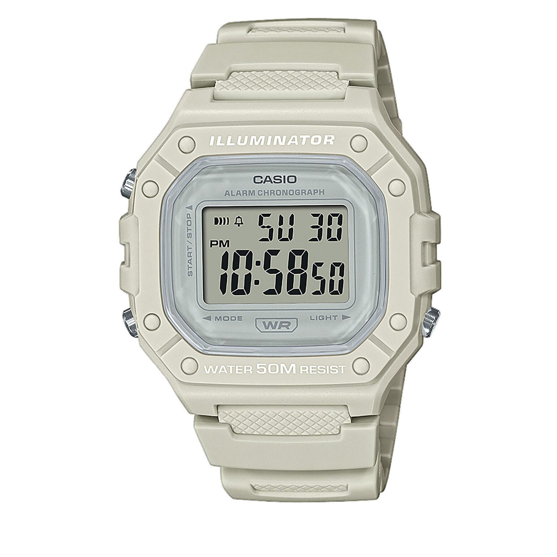 Casio Ročna ura W-218HC-8AVEF Bež - Pepit.si