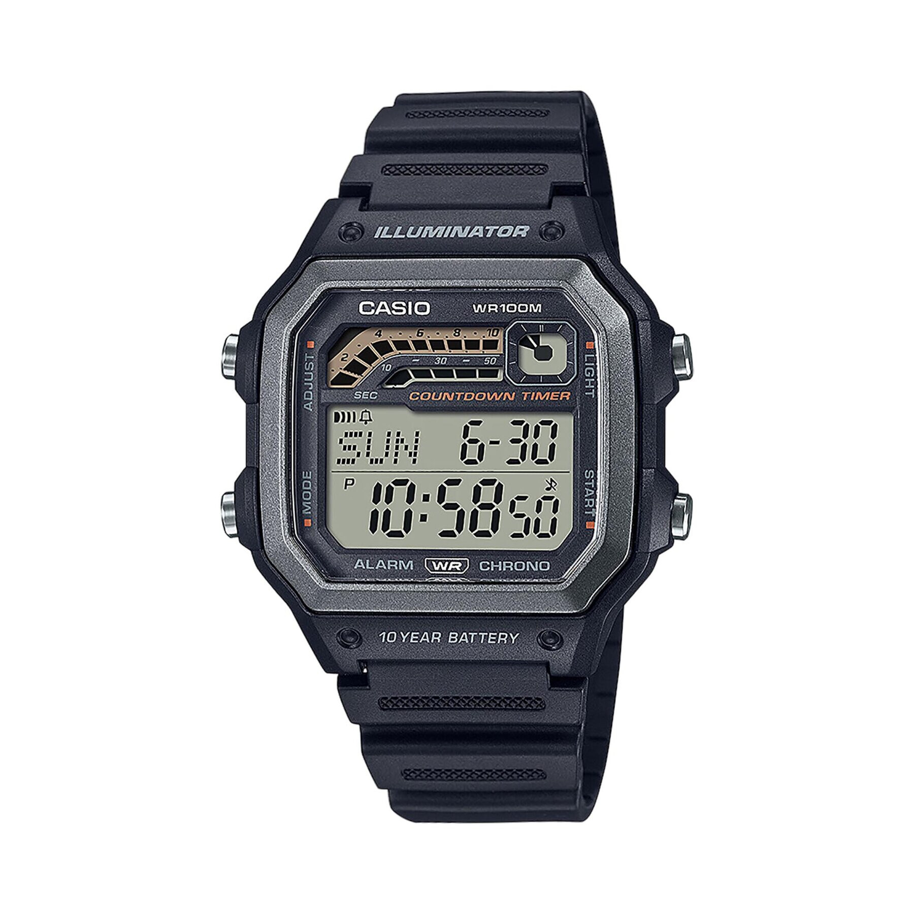 Casio Ročna ura WS-1600H-1AVEF Črna - Pepit.si