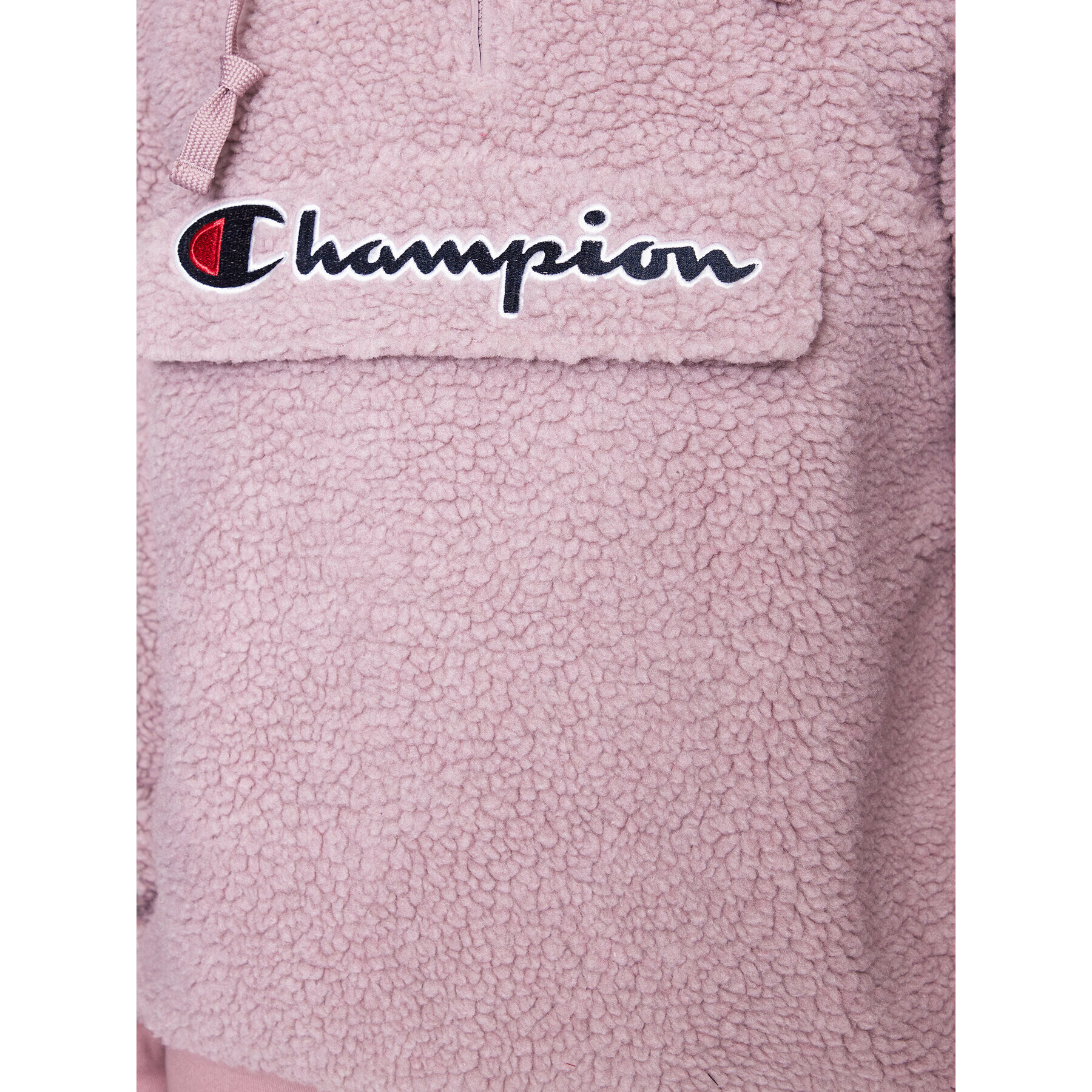 Champion Flis Hooded Half Zip 218092 PS162 Roza - Pepit.si