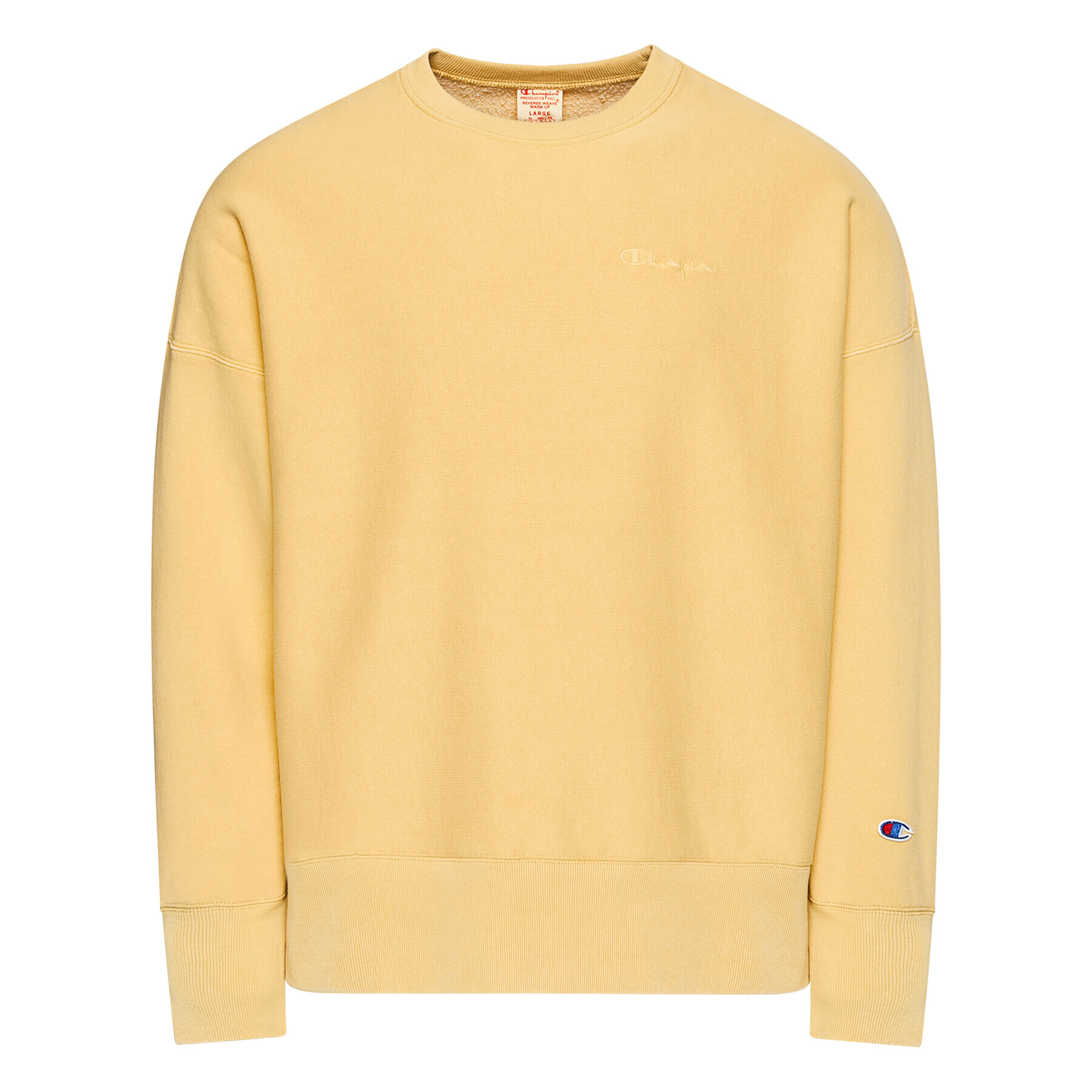 Champion Jopa Crewneck 216199 Rumena Regular Fit - Pepit.si