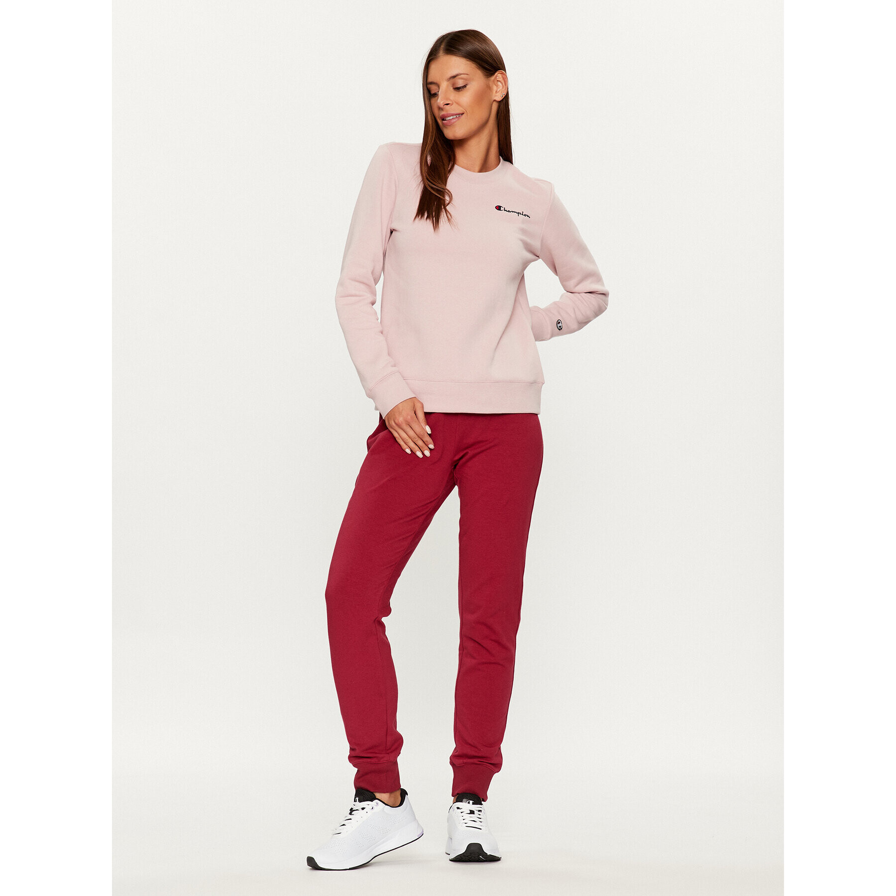 Champion Jopa Crewneck Sweatshirt 117042 Roza Regular Fit - Pepit.si