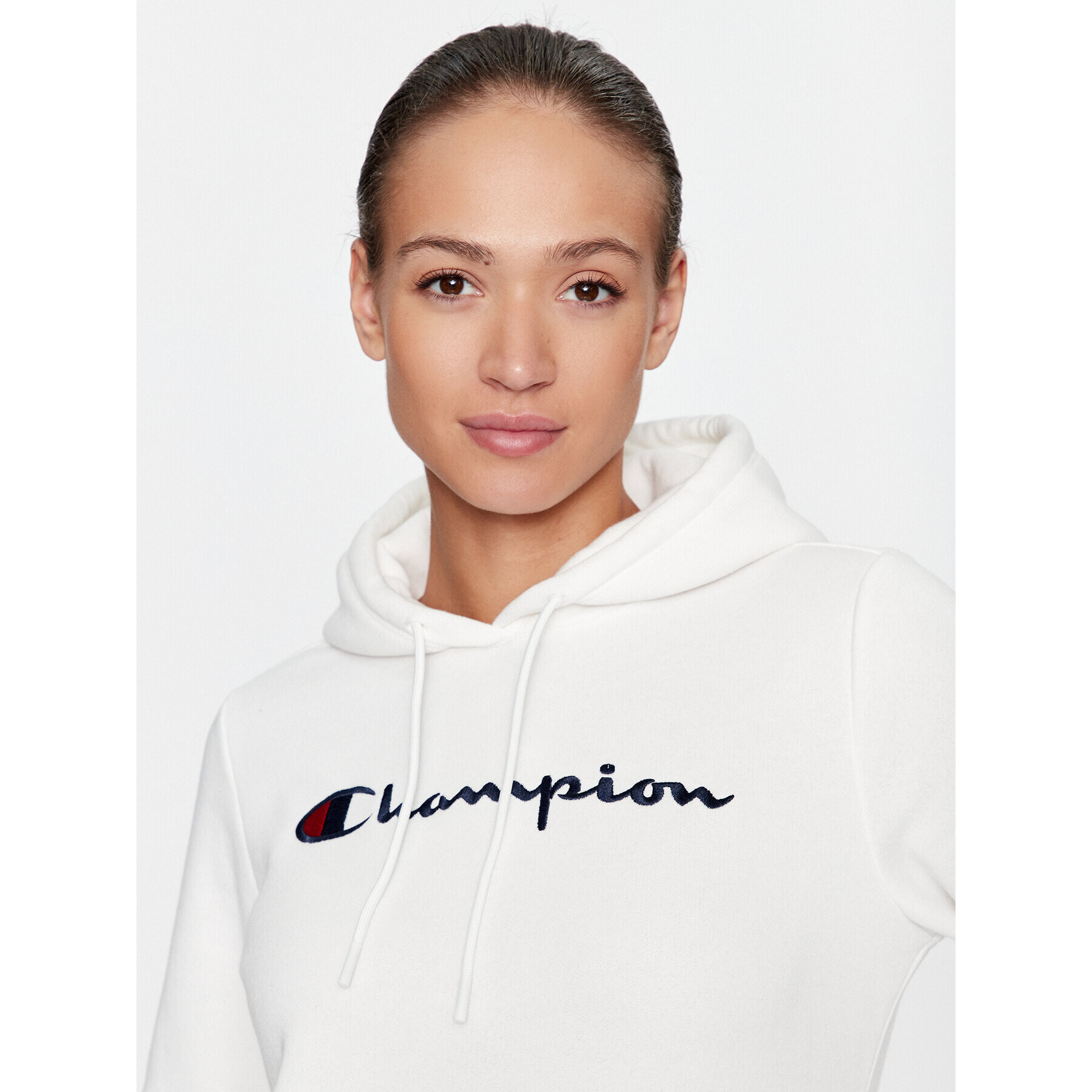 Champion Jopa Hooded Sweatshirt 116579 Écru Regular Fit - Pepit.si