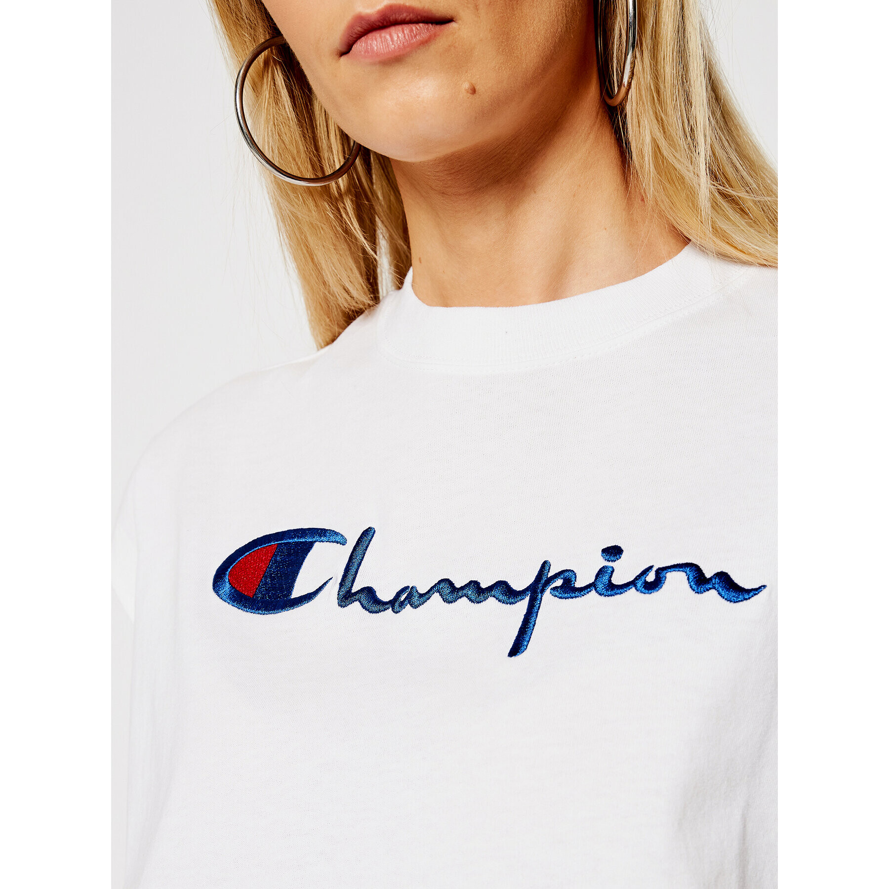 Champion Majica 112736 Bela Relaxed Fit - Pepit.si