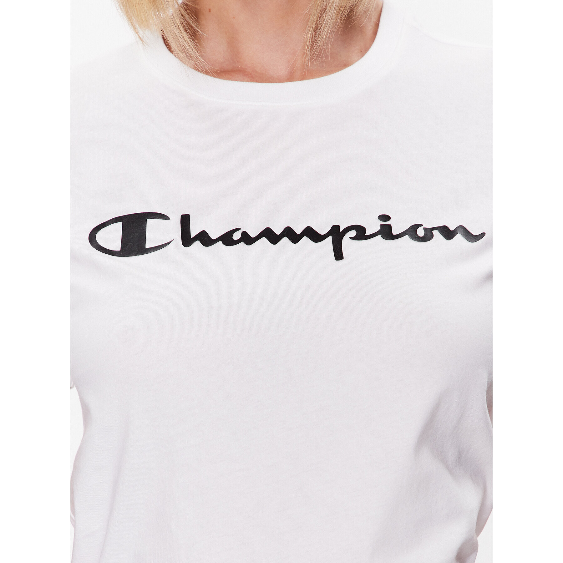 Champion Majica 114911 Bela Regular Fit - Pepit.si