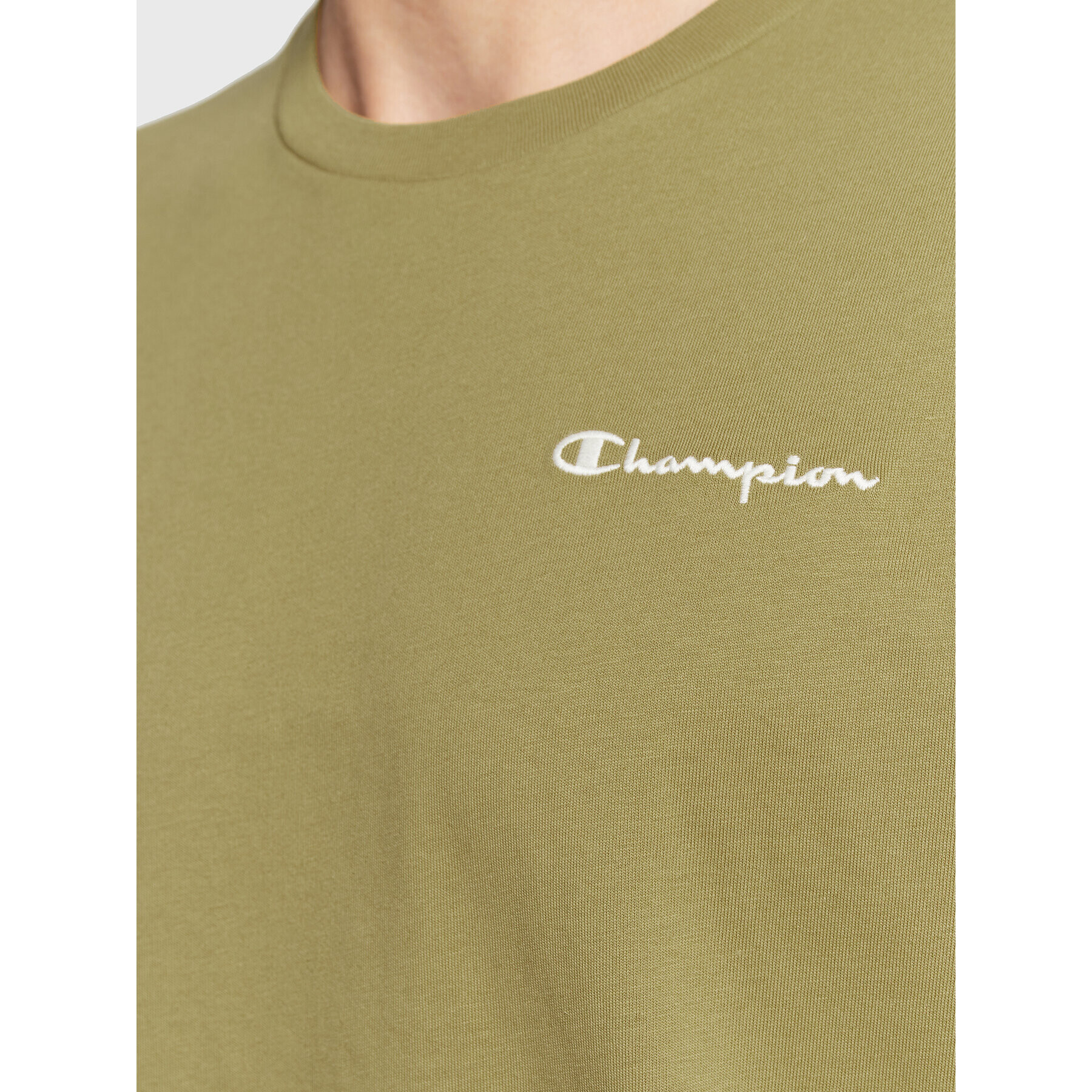 Champion Majica 217921 Zelena Custom Fit - Pepit.si