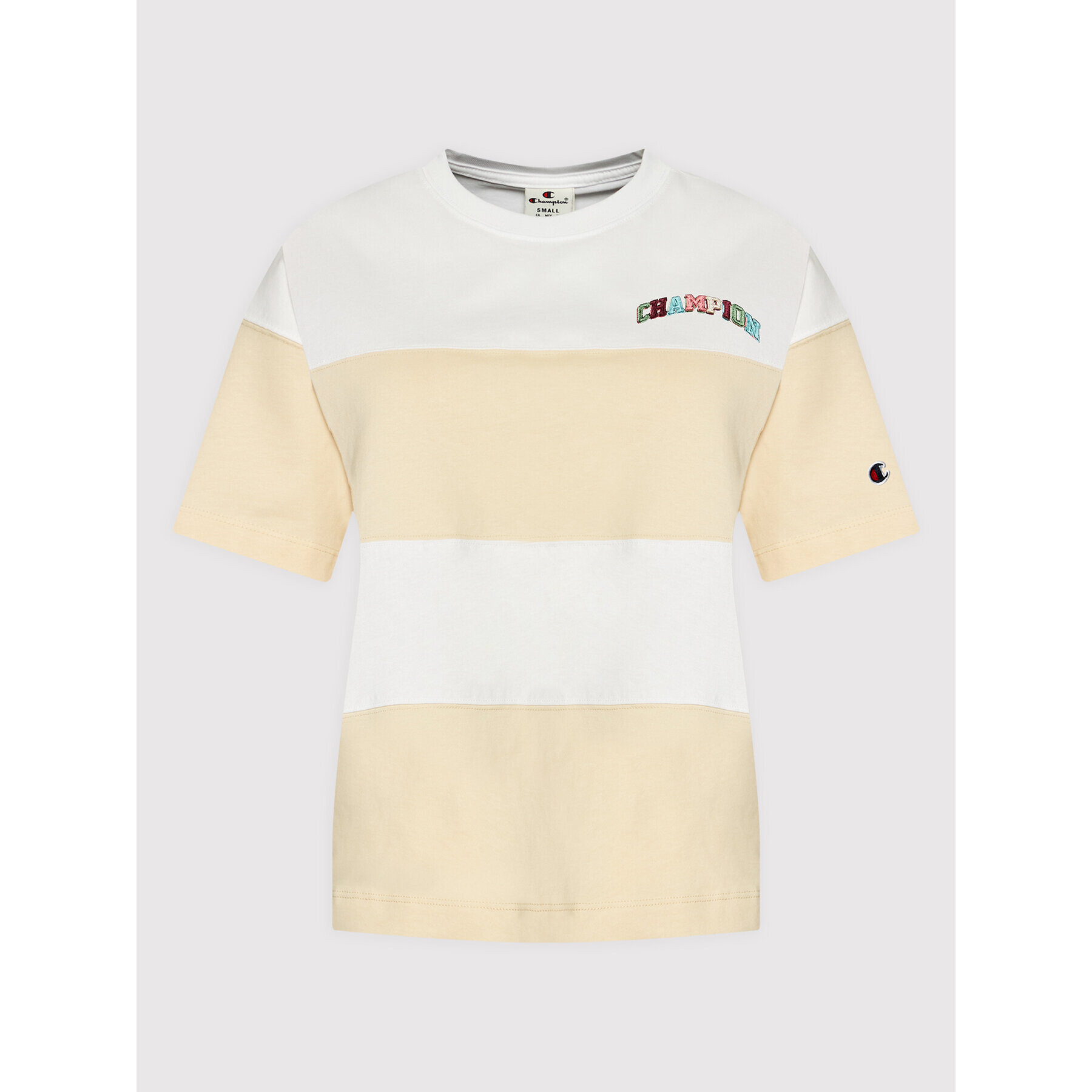 Champion Majica Preppy Inspired 114968 Pisana Relaxed Fit - Pepit.si