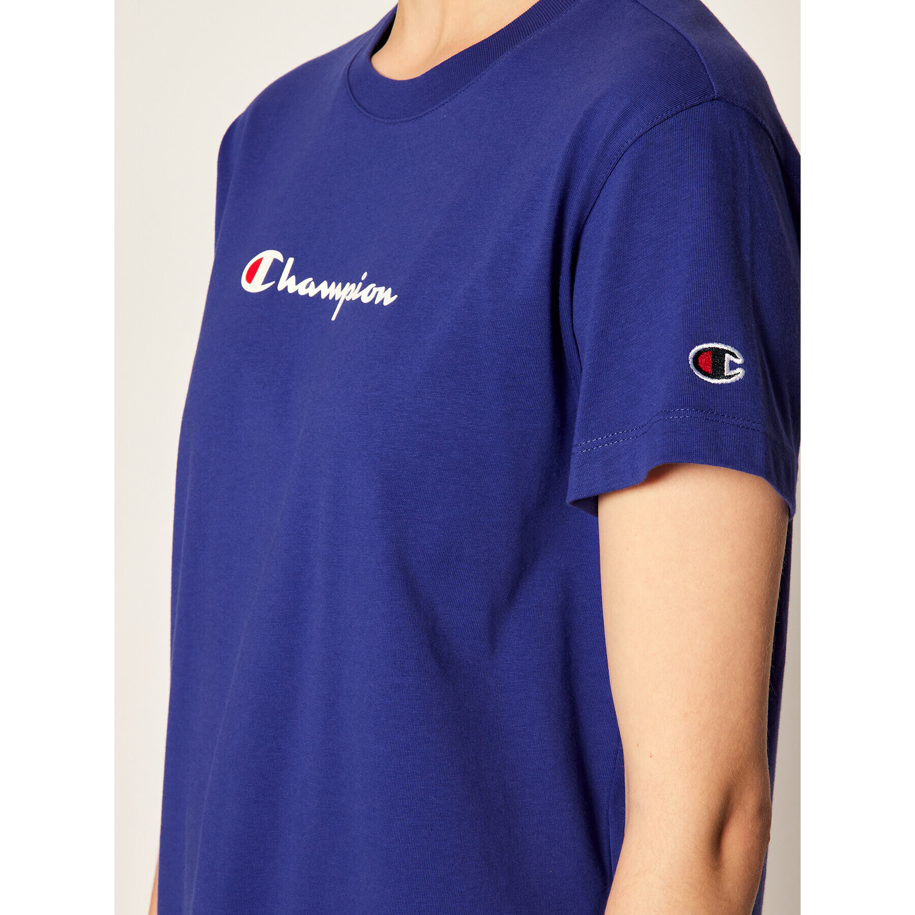 Champion Majica Tee 113599 Vijolična Regular Fit - Pepit.si