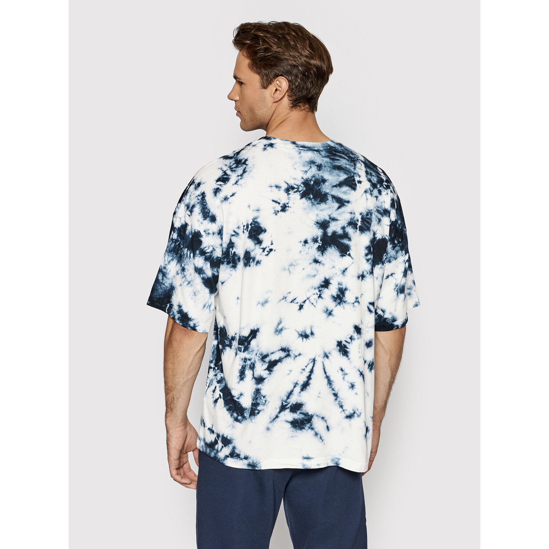 Champion Majica Tie Dye 216821 Mornarsko modra Regular Fit - Pepit.si