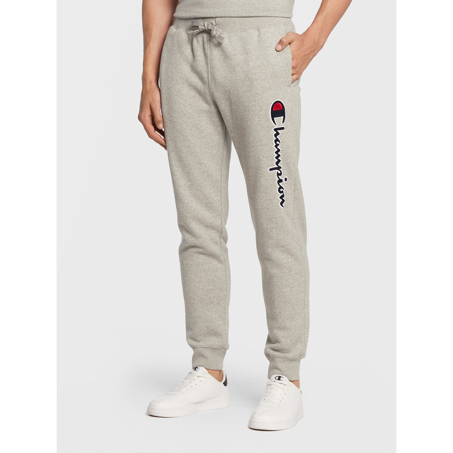 Champion Spodnji del trenirke 217860 Siva Regular Fit - Pepit.si