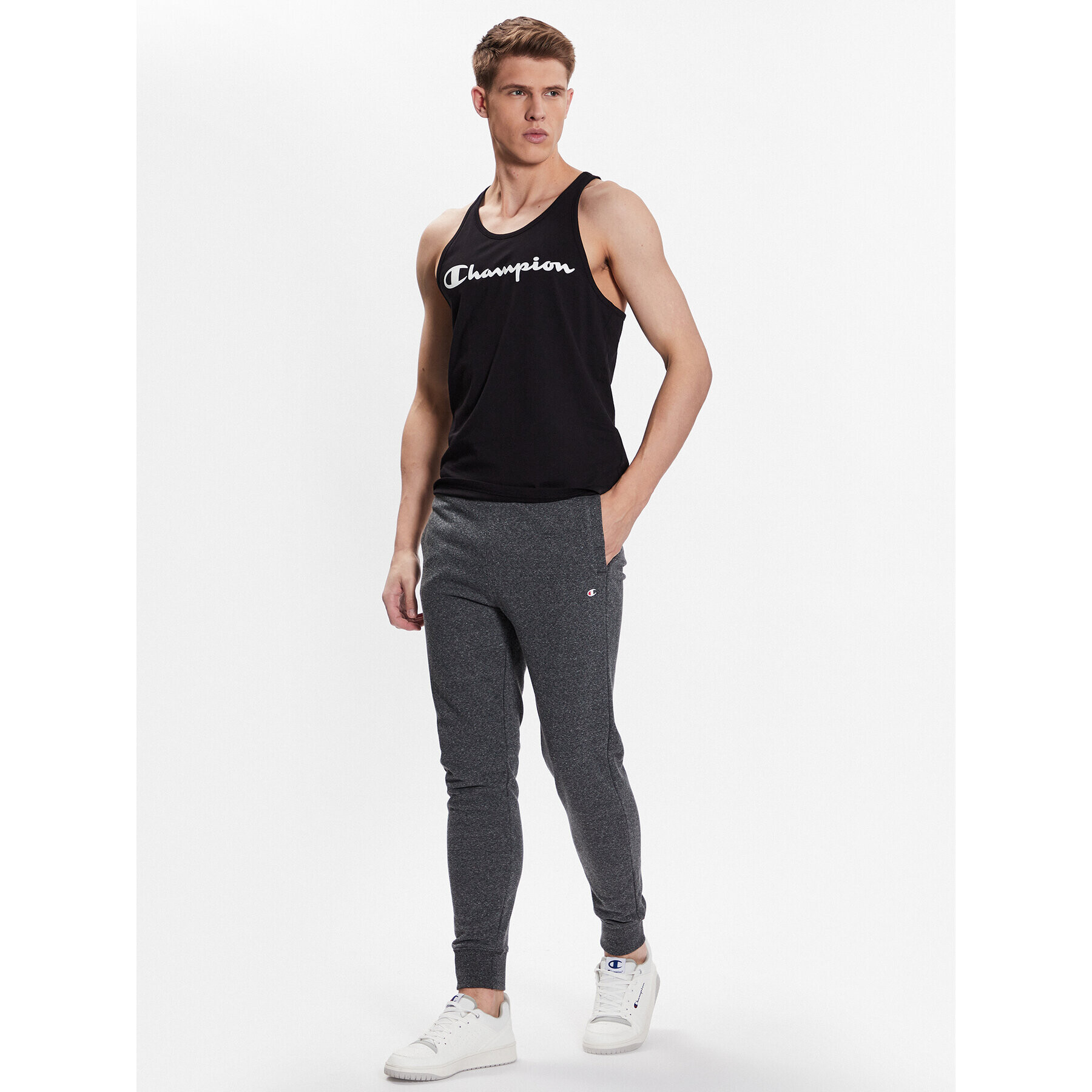 Champion Spodnji del trenirke 218708 Siva Slim Fit - Pepit.si