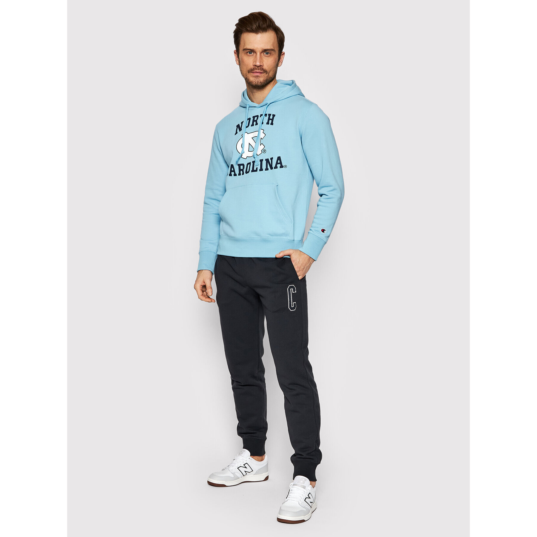 Champion Spodnji del trenirke Bookstore College 217170 Siva Regular Fit - Pepit.si