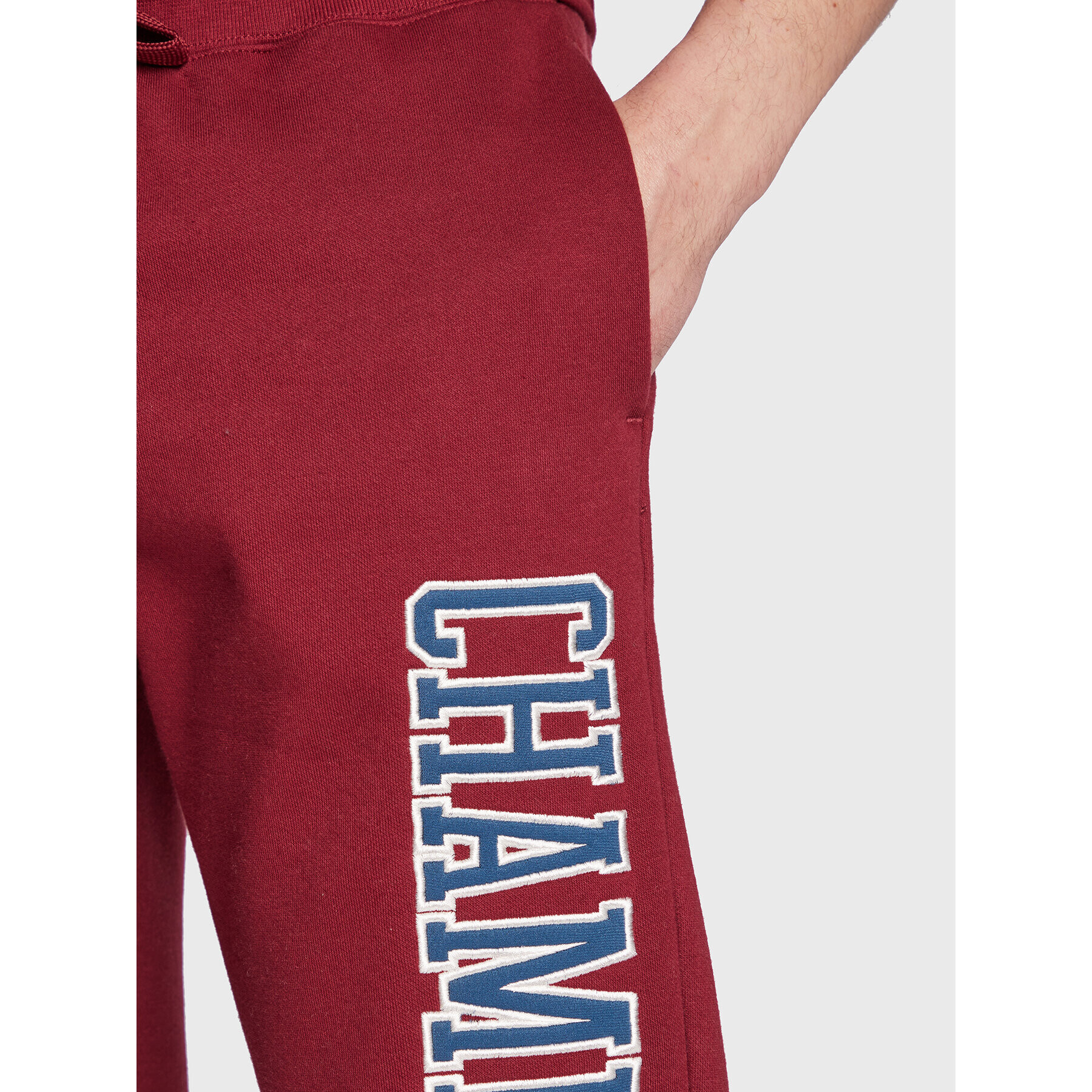 Champion Spodnji del trenirke Heavy Fleece Bookstore Logo 217880 Bordo rdeča Regular Fit - Pepit.si